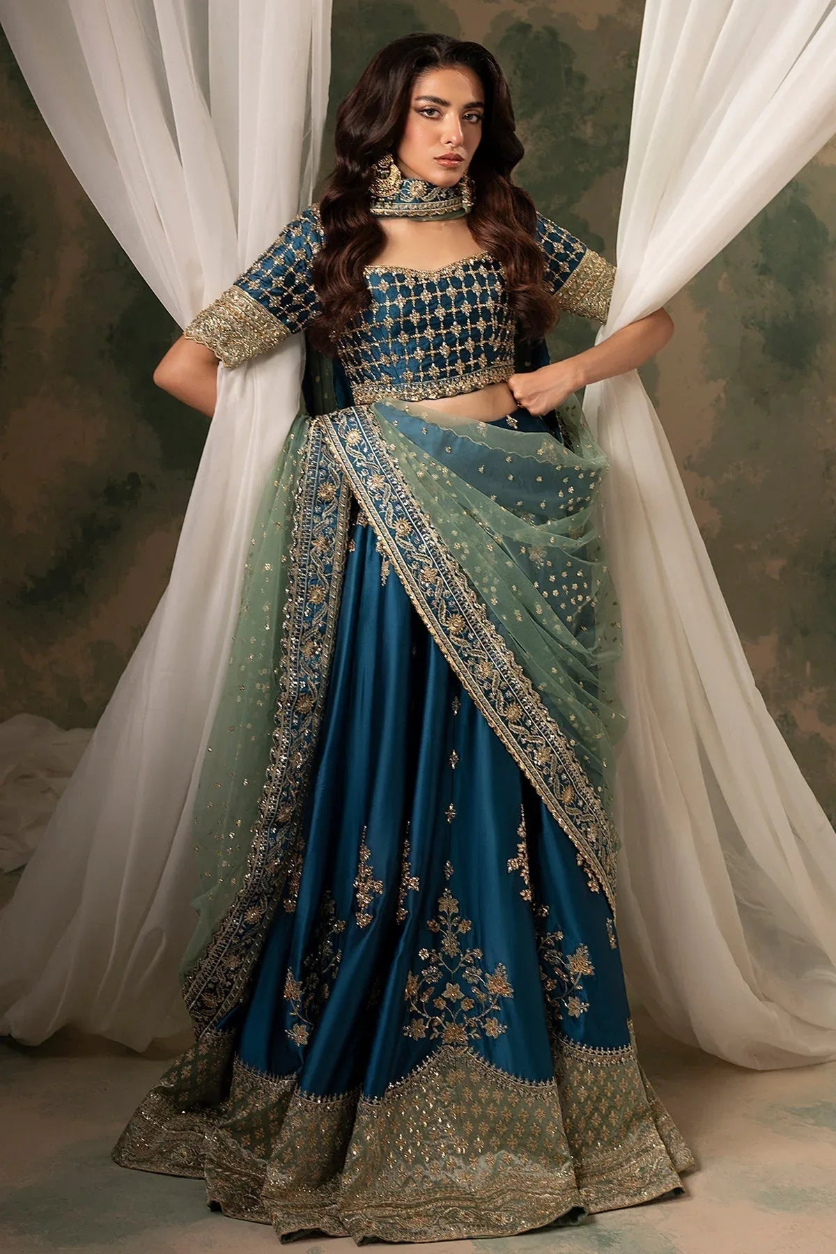 Mina Kashif | Noor Jahan Wedding Formals | Gulroze - Aqsa Fabrics