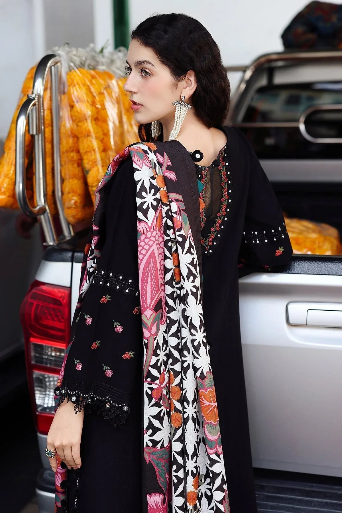 Charizma | Poshima Winters 25 | 3-pc Unstitched Wool Shawl Collection PSW5-07 - Aqsa Fabrics