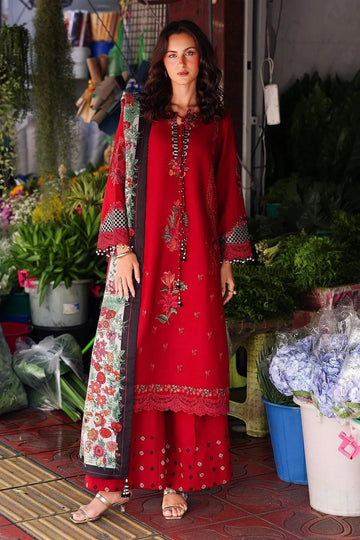 Charizma | Poshima Winters 25 | 3-pc Unstitched Wool Shawl Collection PSW5-08 - Aqsa Fabrics