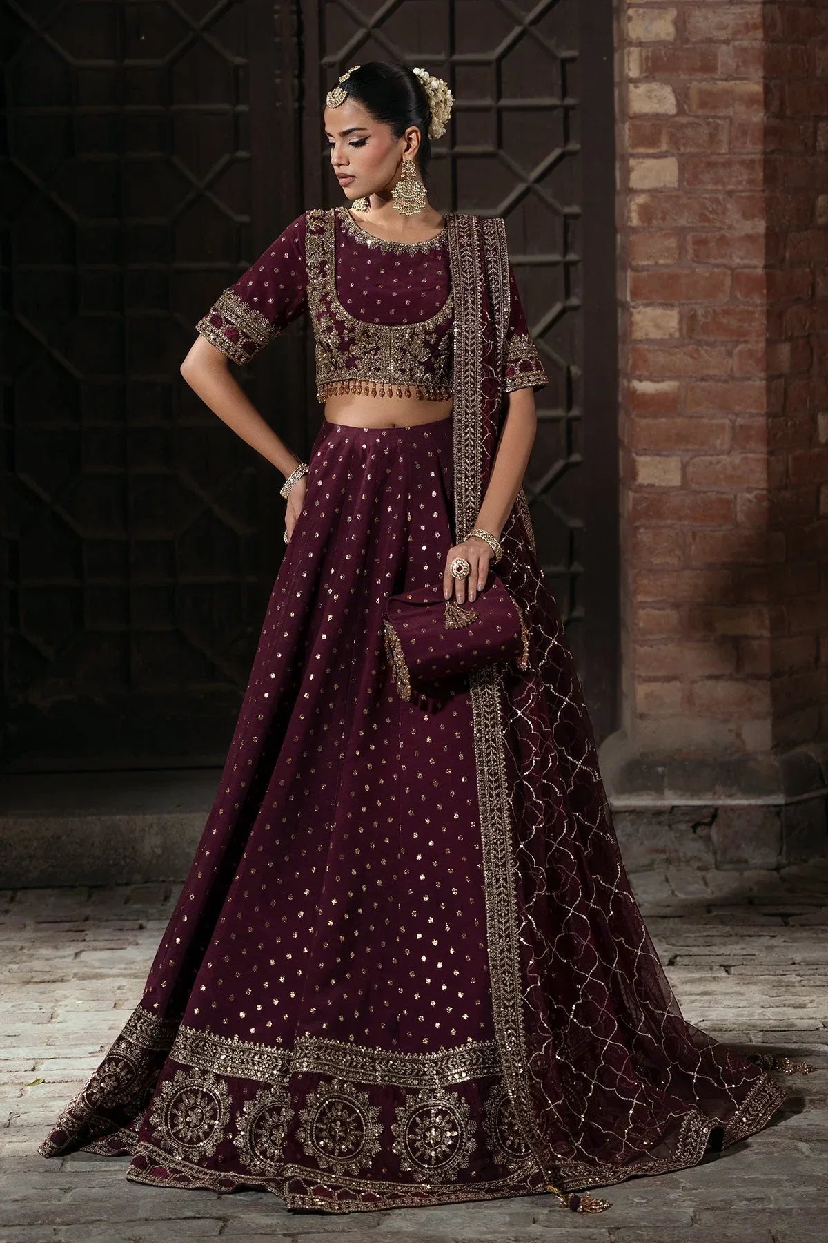 Mina Kashif | Virsa Wedding Formals | Mah Gul - Aqsa Fabrics
