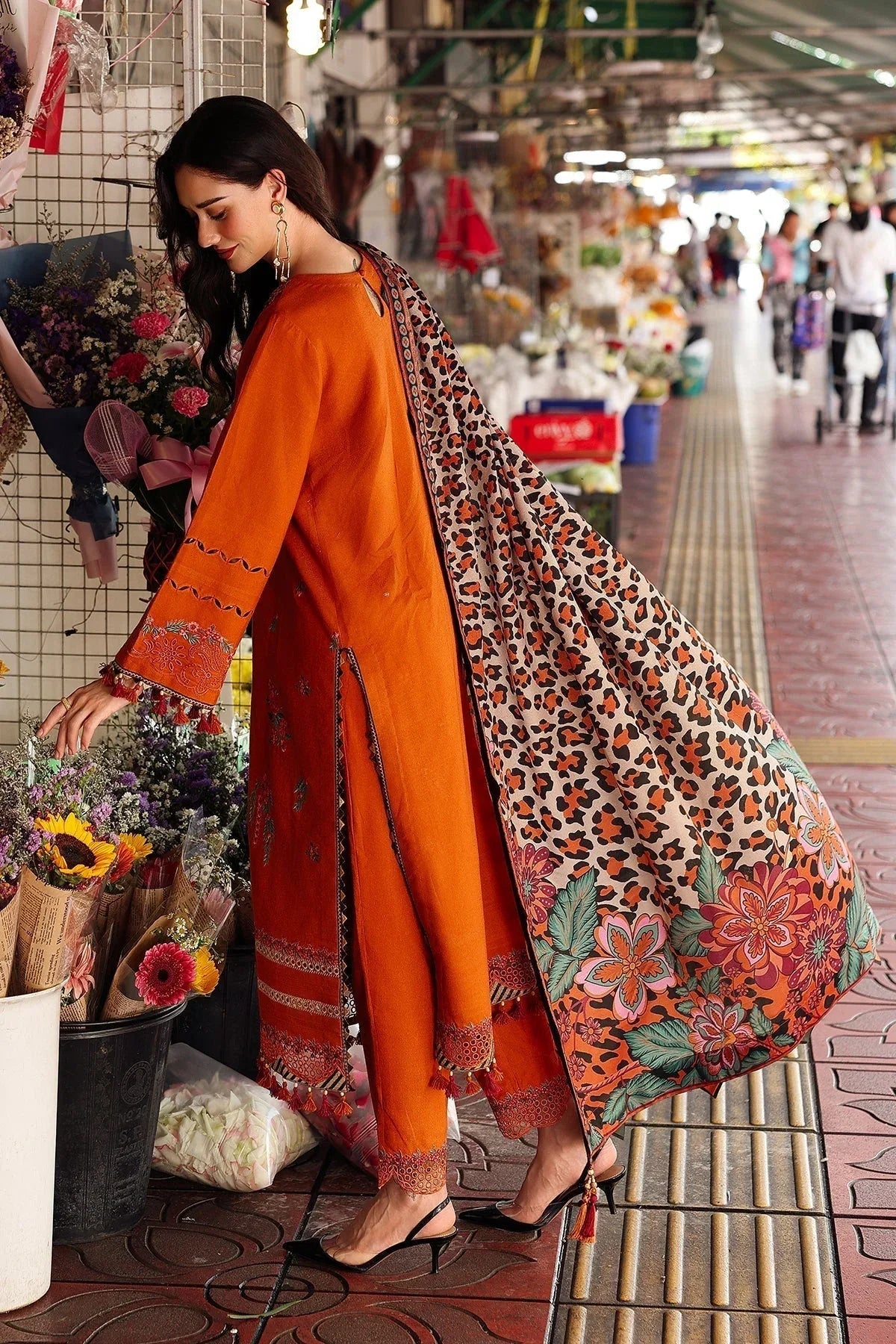 Charizma | Poshima Winters 25 | 3-pc Unstitched Wool Shawl Collection PSW5-03 - Aqsa Fabrics