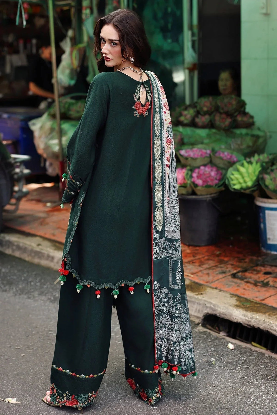 Charizma | Poshima Winters 25 |3-pc Unstitched Wool Shawl Collection PSW5-04 - Aqsa Fabrics