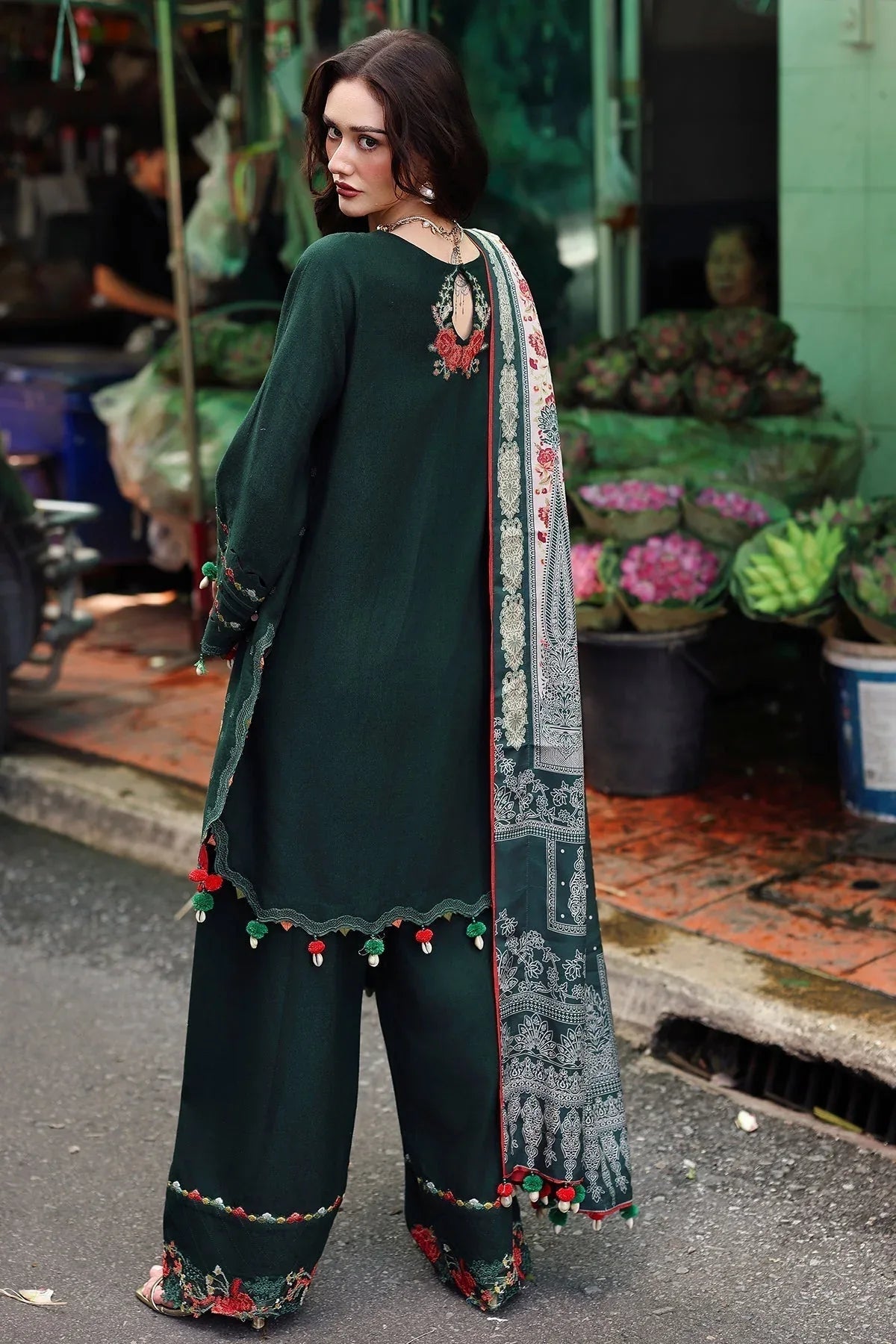 Charizma | Poshima Winters 25 |3-pc Unstitched Wool Shawl Collection PSW5-04 - Aqsa Fabrics