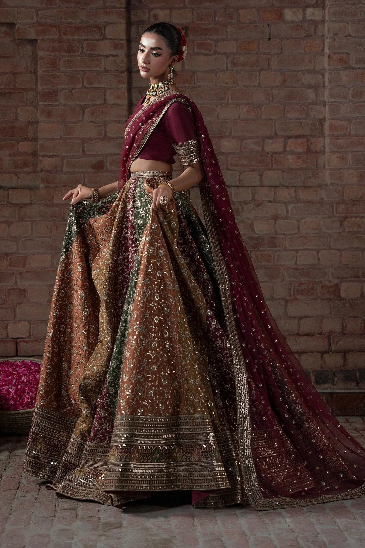 Mina Kashif | Virsa Wedding Formals | Zah-e-naseeb - Aqsa Fabrics