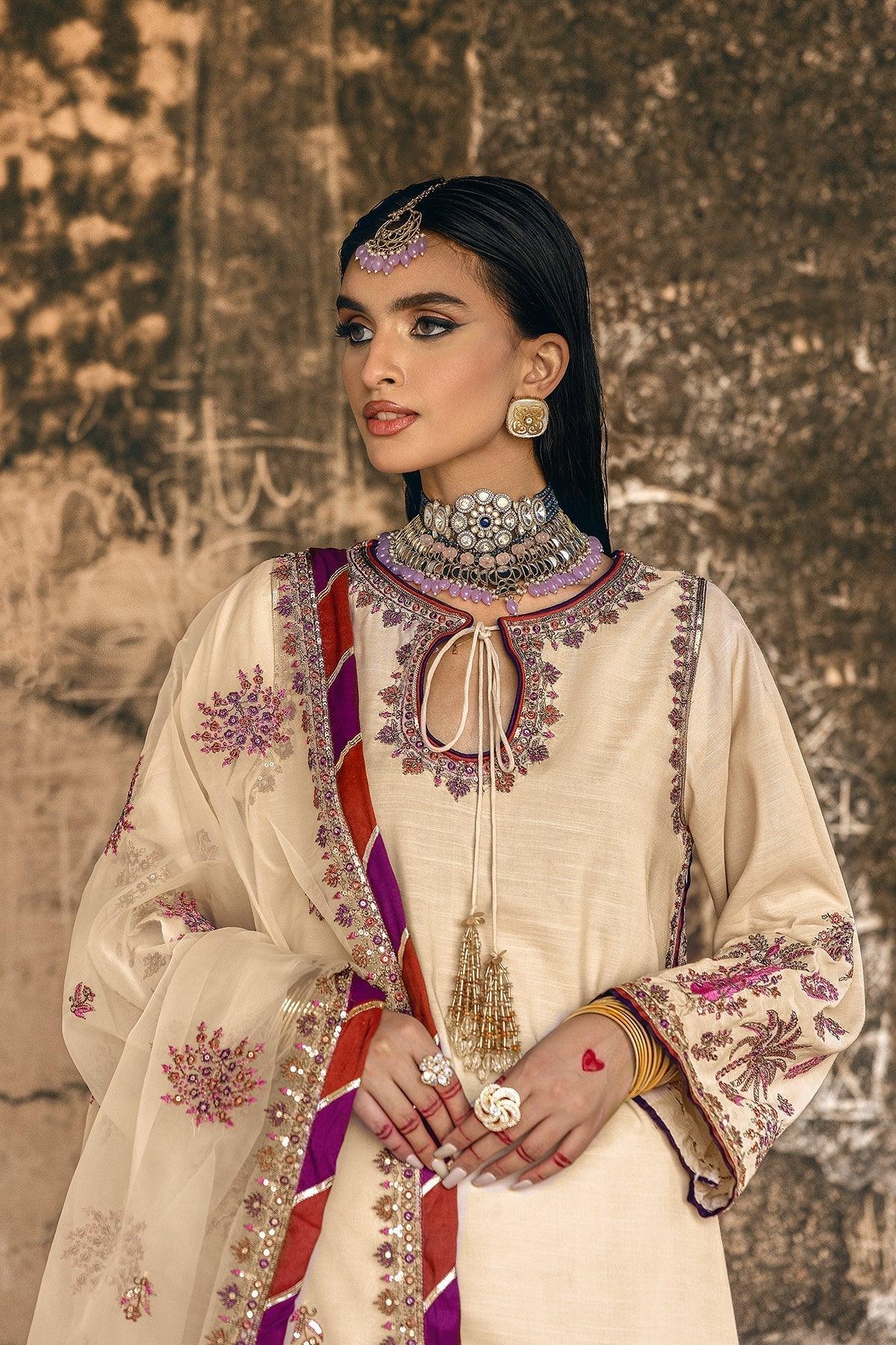 Charizma | Festive Pret | CMA-5-137 SKIN - Aqsa Fabrics
