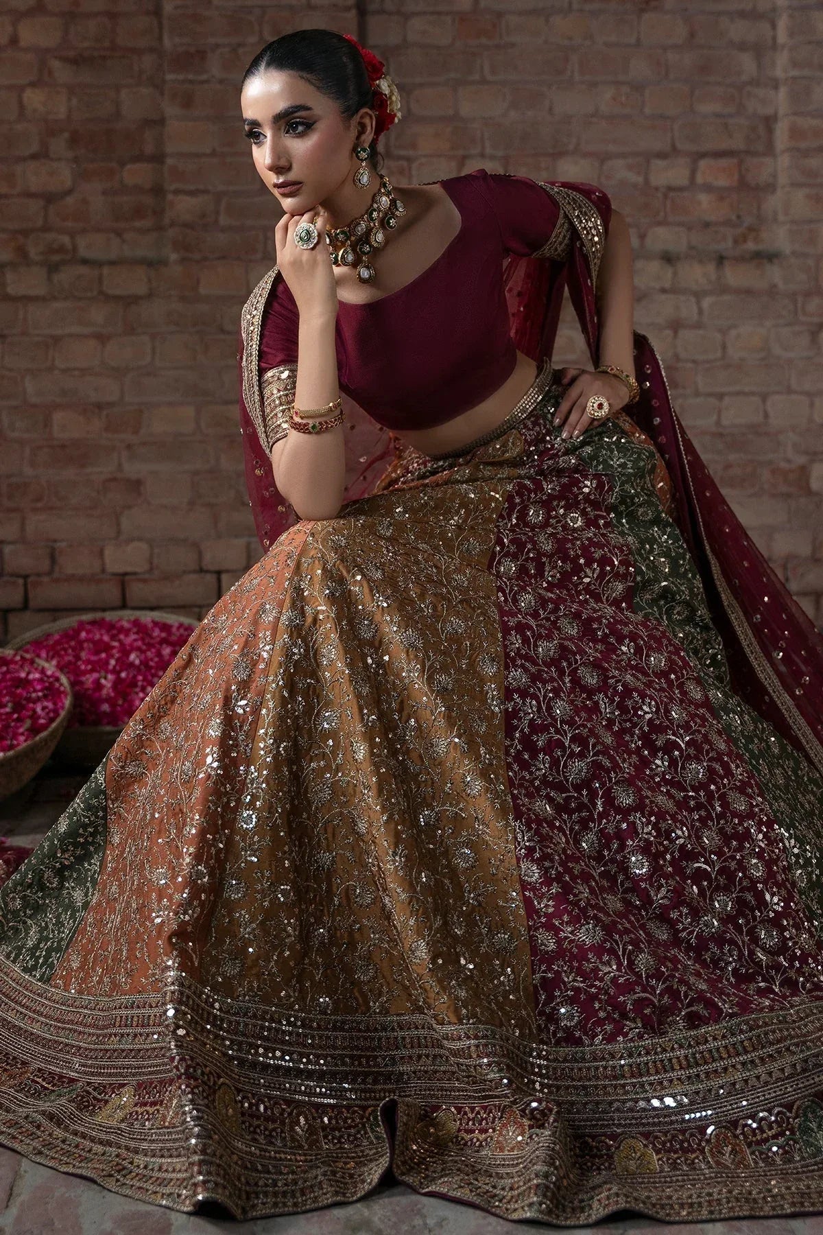 Mina Kashif | Virsa Wedding Formals | Zah-e-naseeb - Aqsa Fabrics