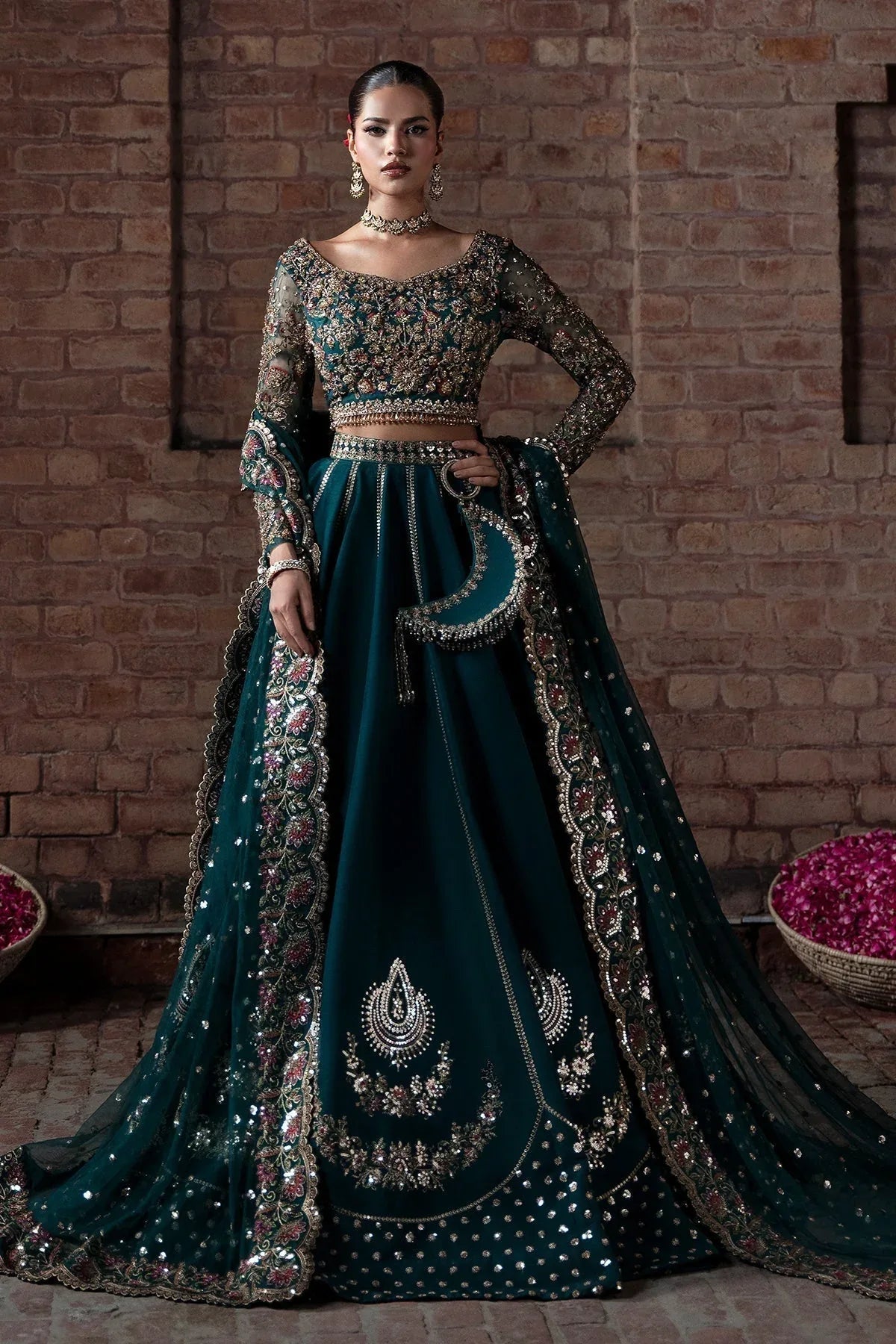 Mina Kashif | Virsa Wedding Formals | Fabiha - Aqsa Fabrics