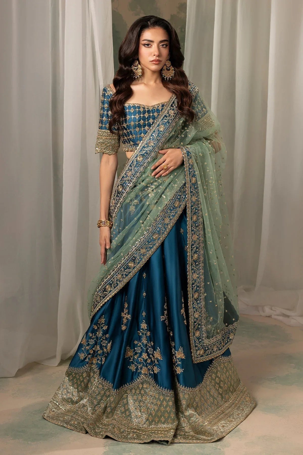 Mina Kashif | Noor Jahan Wedding Formals | Gulroze - Aqsa Fabrics