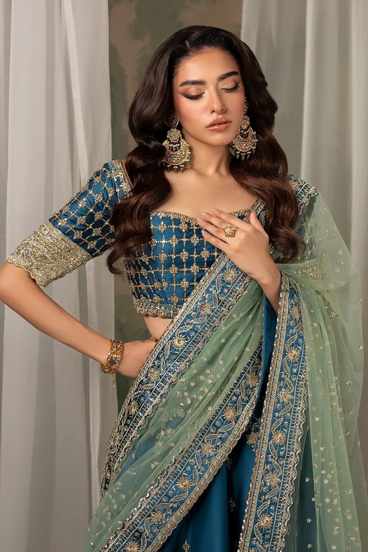 Mina Kashif | Noor Jahan Wedding Formals | Gulroze - Aqsa Fabrics