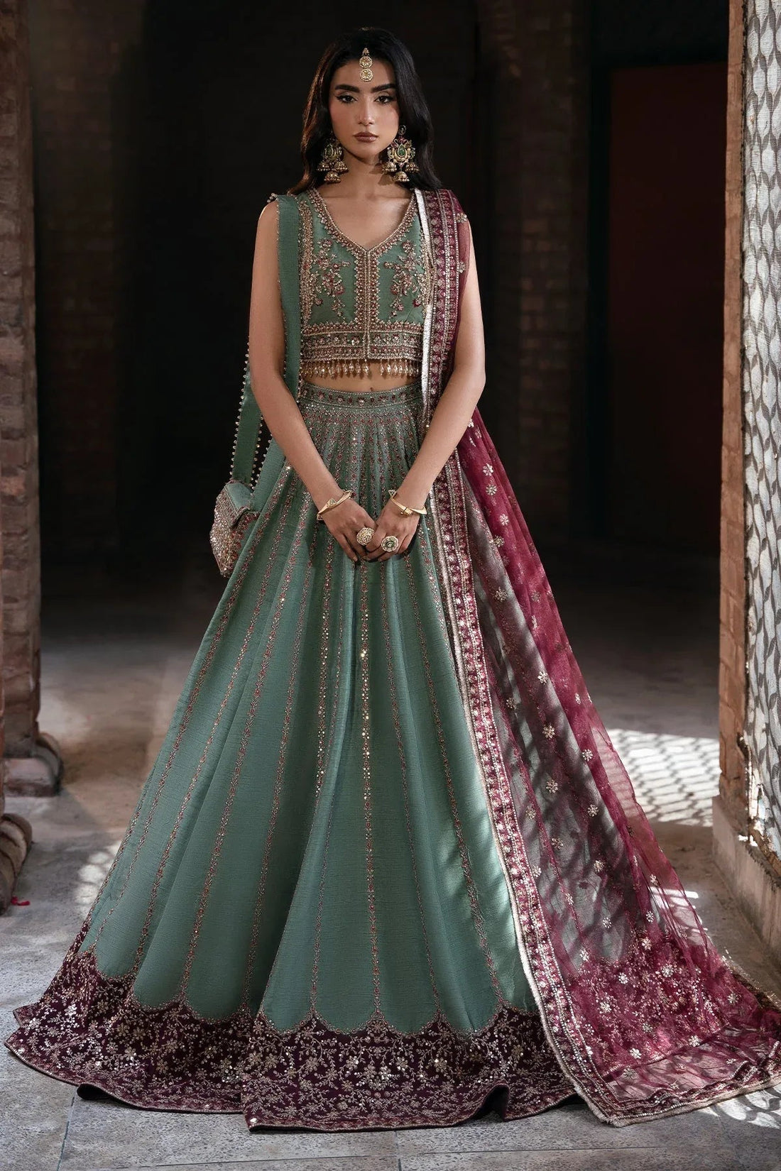 Mina Kashif | Virsa Wedding Formals | Noor-e-saba - Aqsa Fabrics