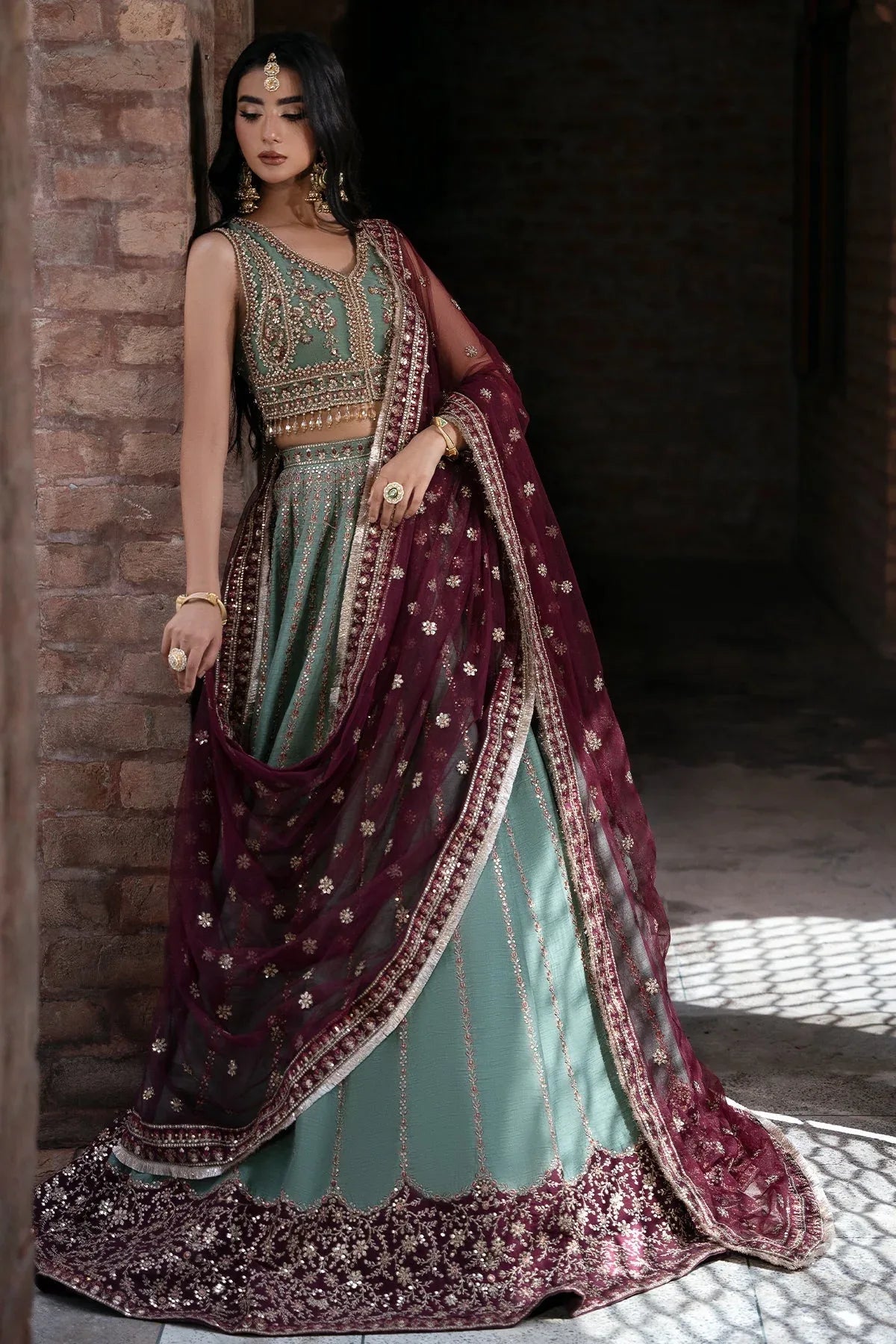 Mina Kashif | Virsa Wedding Formals | Noor-e-saba - Aqsa Fabrics