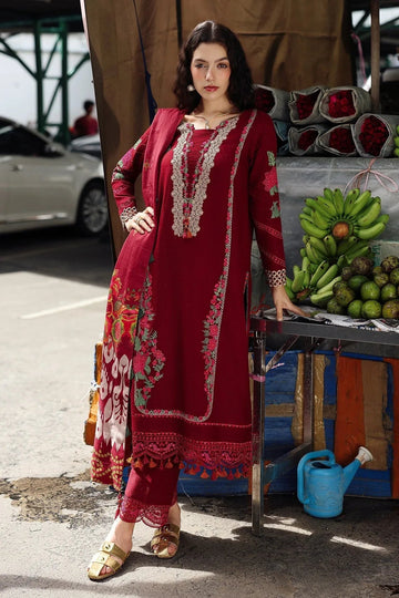 Charizma | Poshima Winters 25 | 3-pc Unstitched Wool Shawl Collection PSW5-01 - Aqsa Fabrics