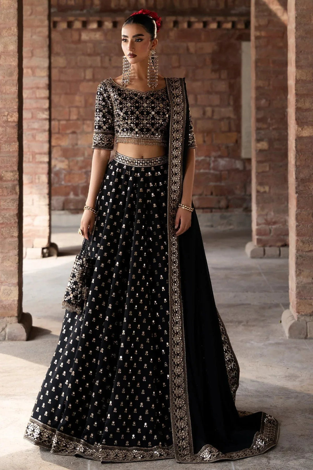 Mina Kashif | Virsa Wedding Formals | Surmayi - Aqsa Fabrics