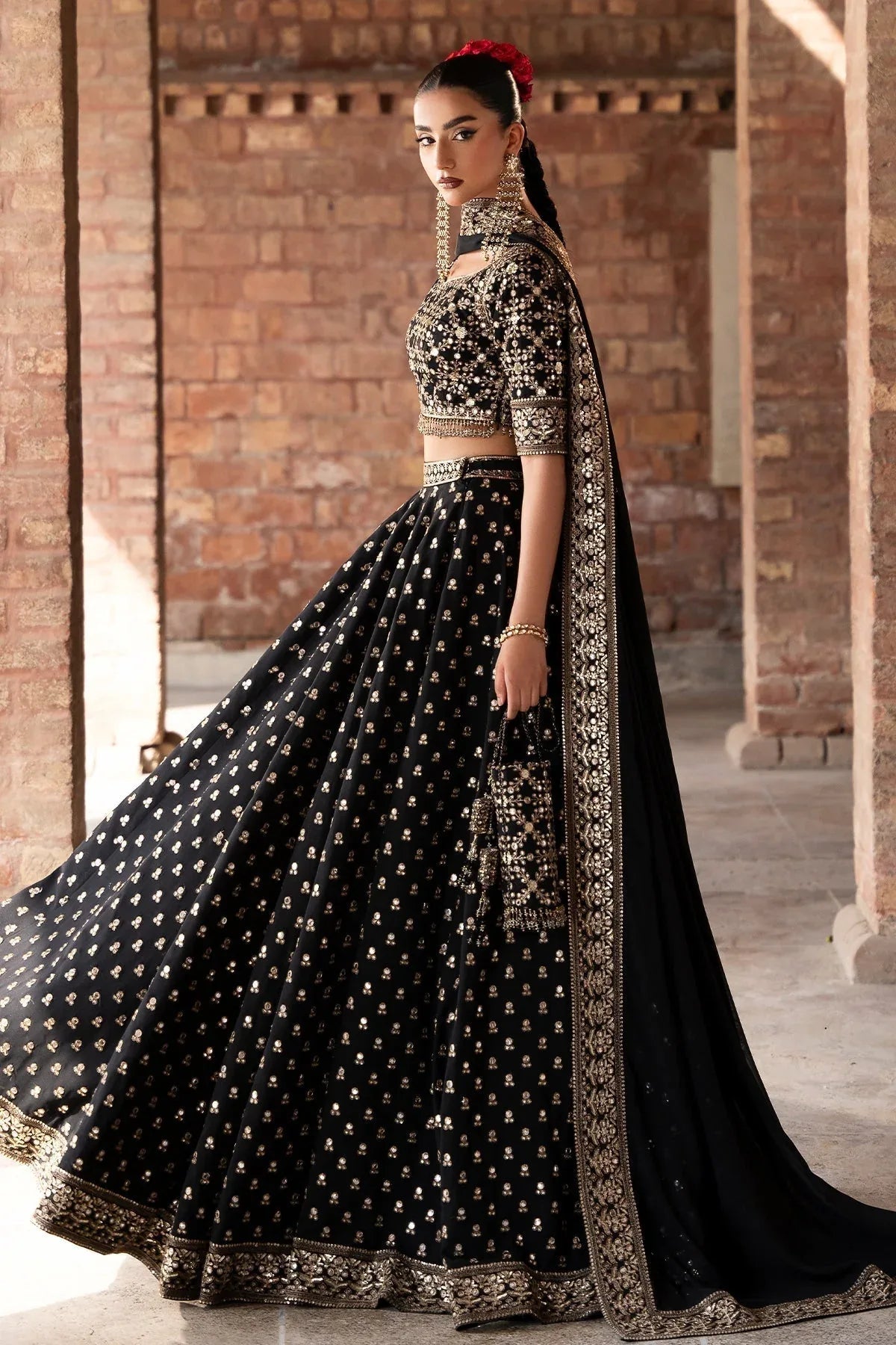 Mina Kashif | Virsa Wedding Formals | Surmayi - Aqsa Fabrics