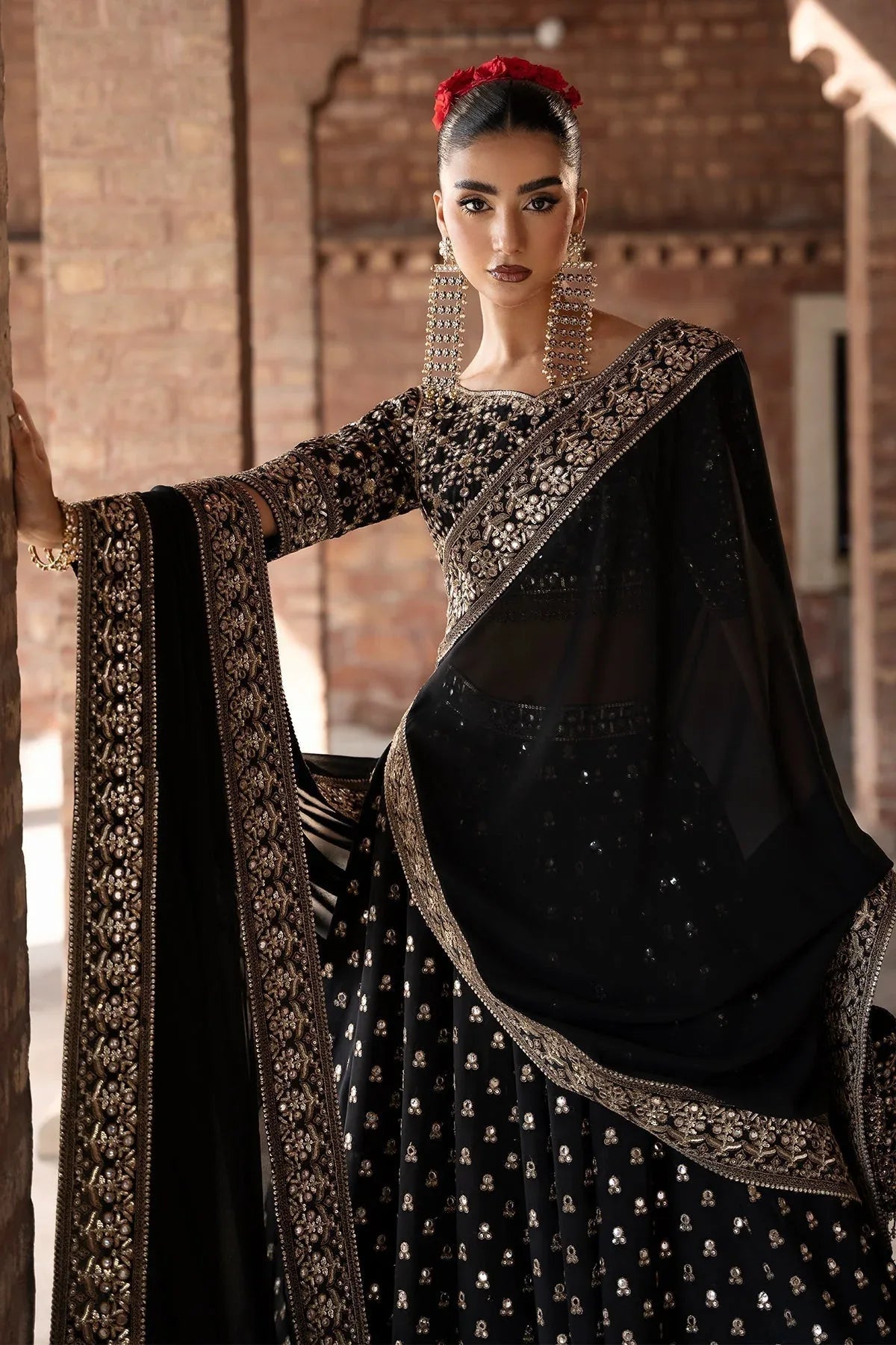 Mina Kashif | Virsa Wedding Formals | Surmayi - Aqsa Fabrics