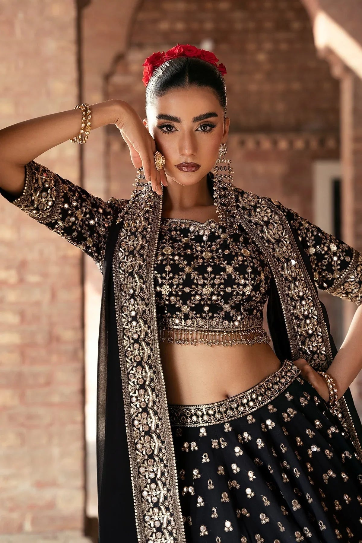 Mina Kashif | Virsa Wedding Formals | Surmayi - Aqsa Fabrics