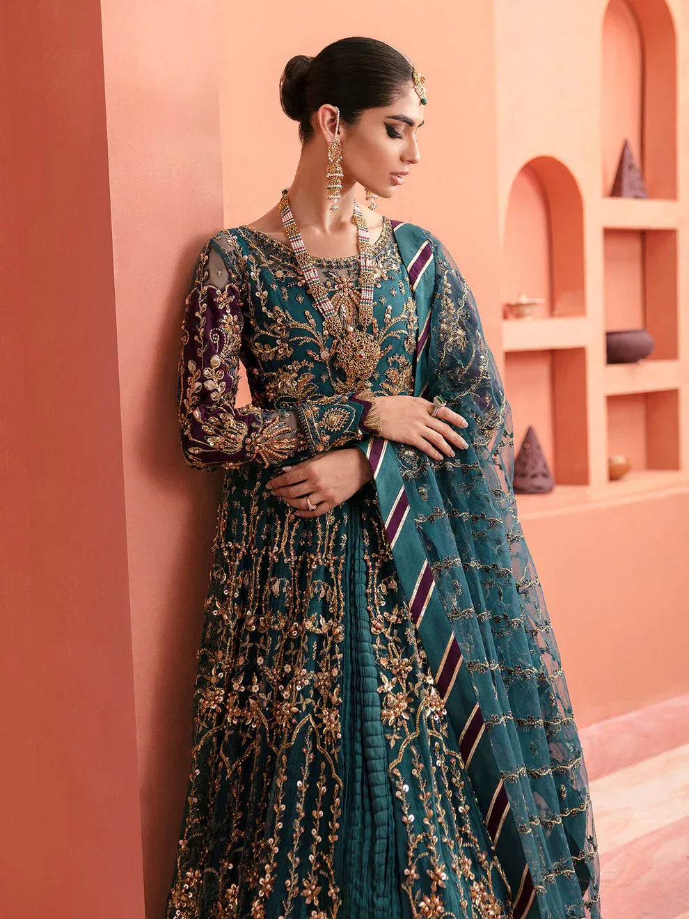 Gulaal | Wedding Formals | AYZEL GL-WS-22V1-27 (PISHWAS AND LEHNGA) - Aqsa Fabrics