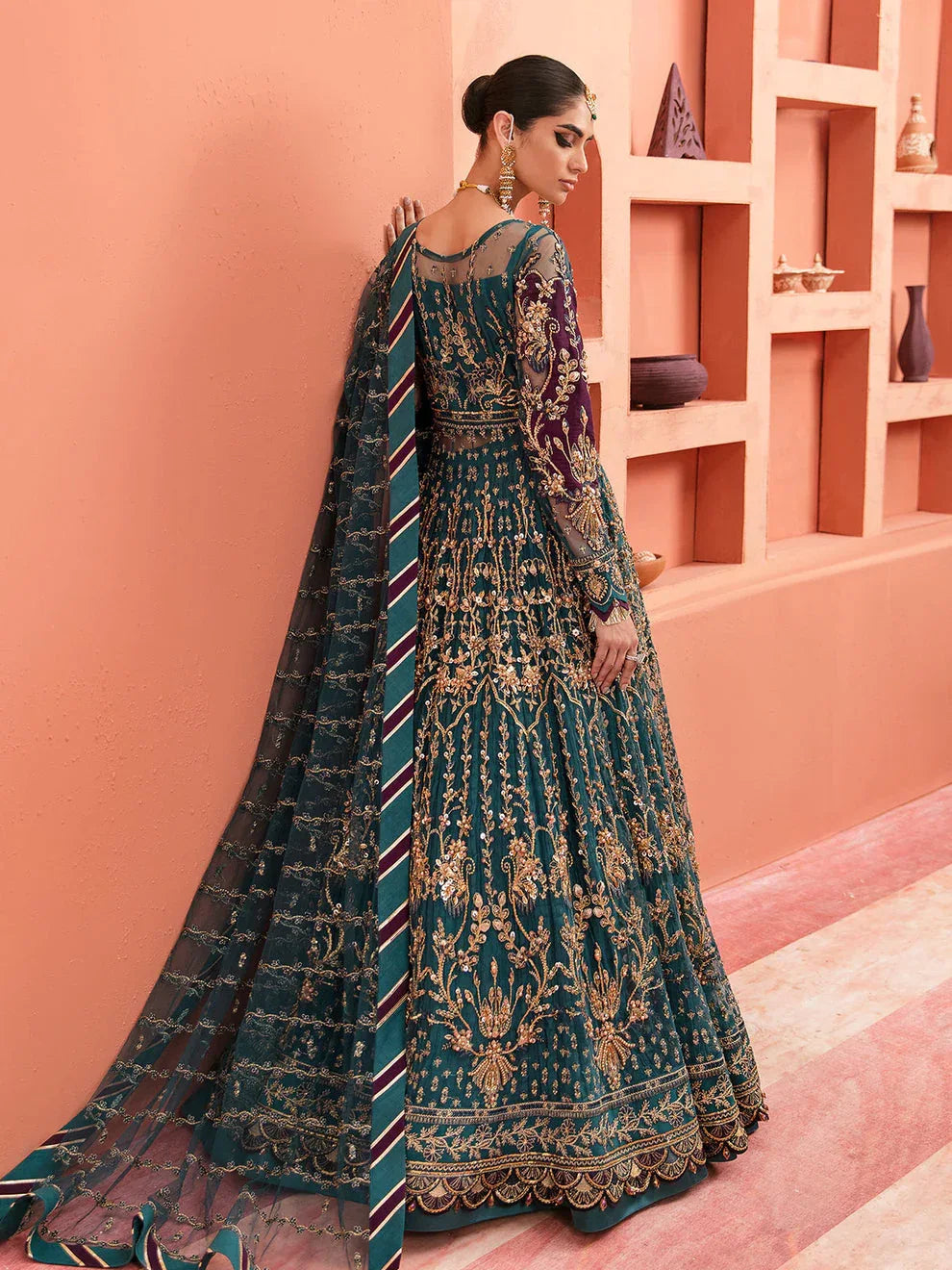 Gulaal | Wedding Formals | AYZEL GL-WS-22V1-27 (PISHWAS AND LEHNGA) - Aqsa Fabrics