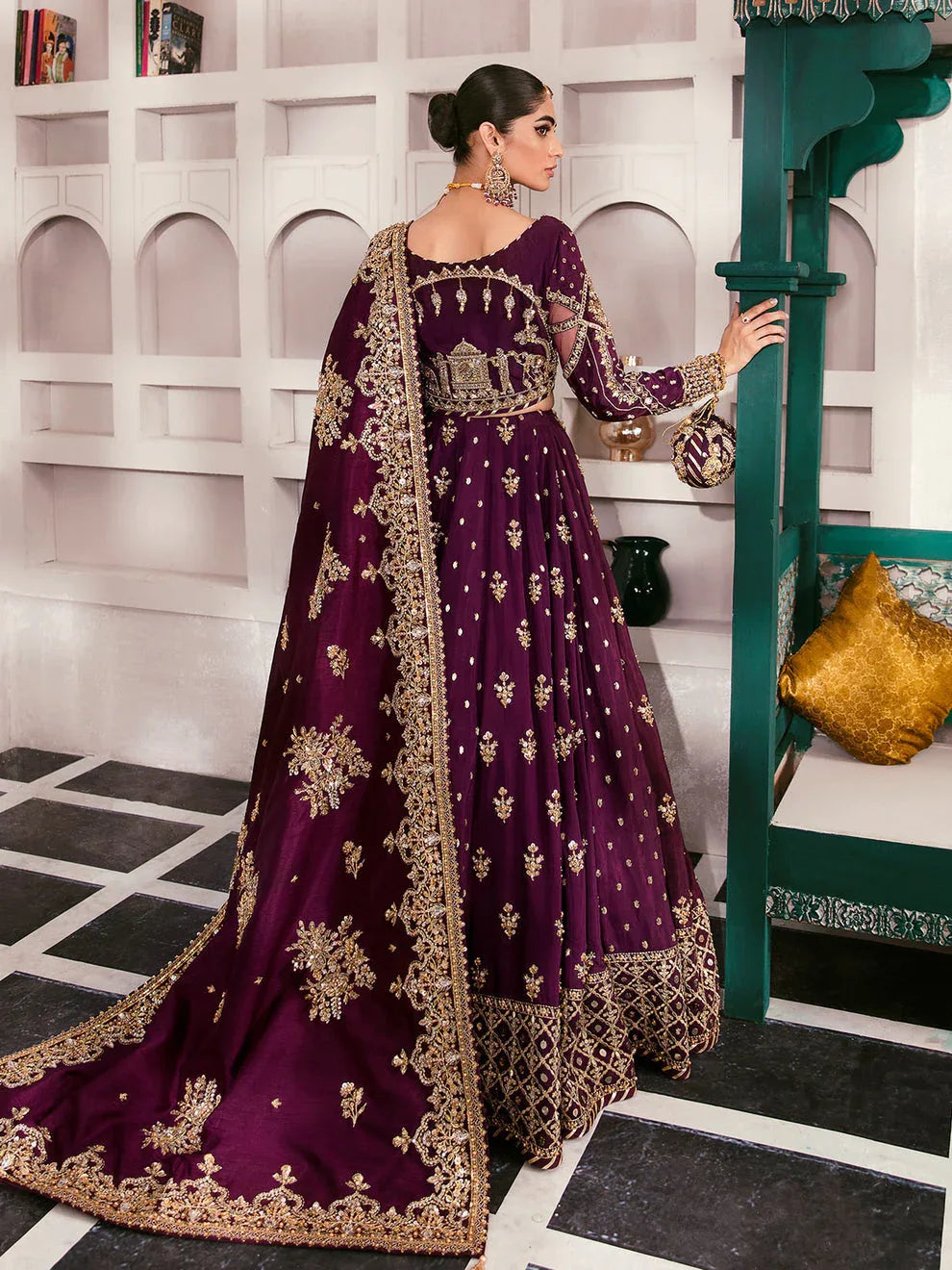 Gulaal | Wedding Formals | SHAZMINAH GL-WS-22V1-31 (LEHNGA AND CHOLI) - Aqsa Fabrics