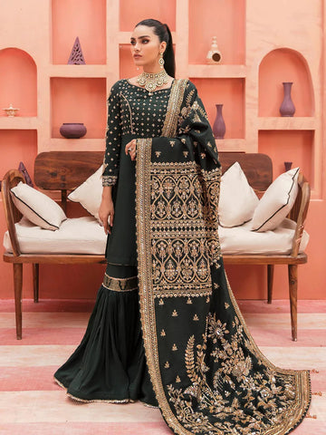 Gulaal | Wedding Formals | GL-WS-22V1-33 (SHIRT AND GHARARA) - Aqsa Fabrics