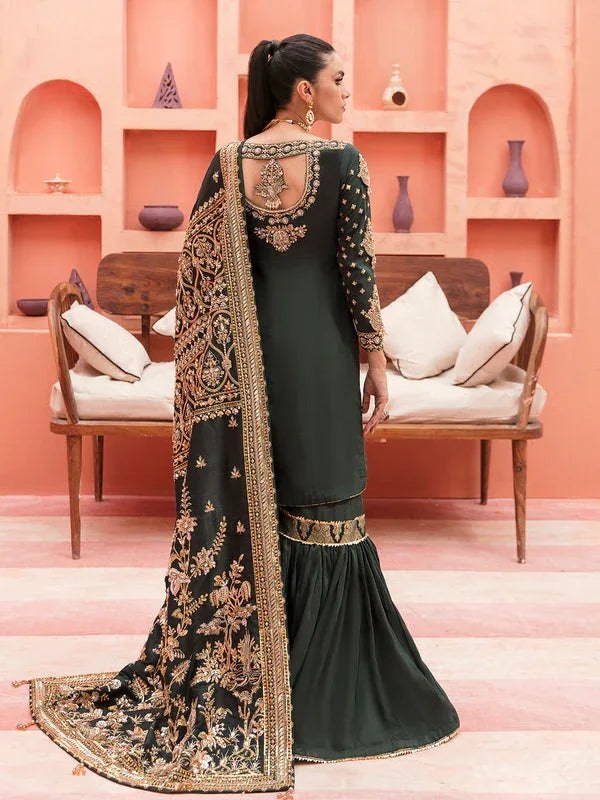 Gulaal | Wedding Formals | GL-WS-22V1-33 (SHIRT AND GHARARA) - Aqsa Fabrics