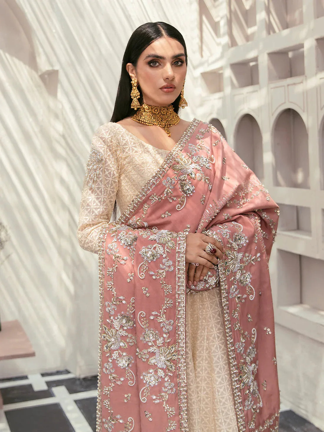 Gulaal | Wedding Formals | GL-WS-22V1-34 (PISHWAS AND CHOORIDAAR PYJAMA) - Aqsa Fabrics