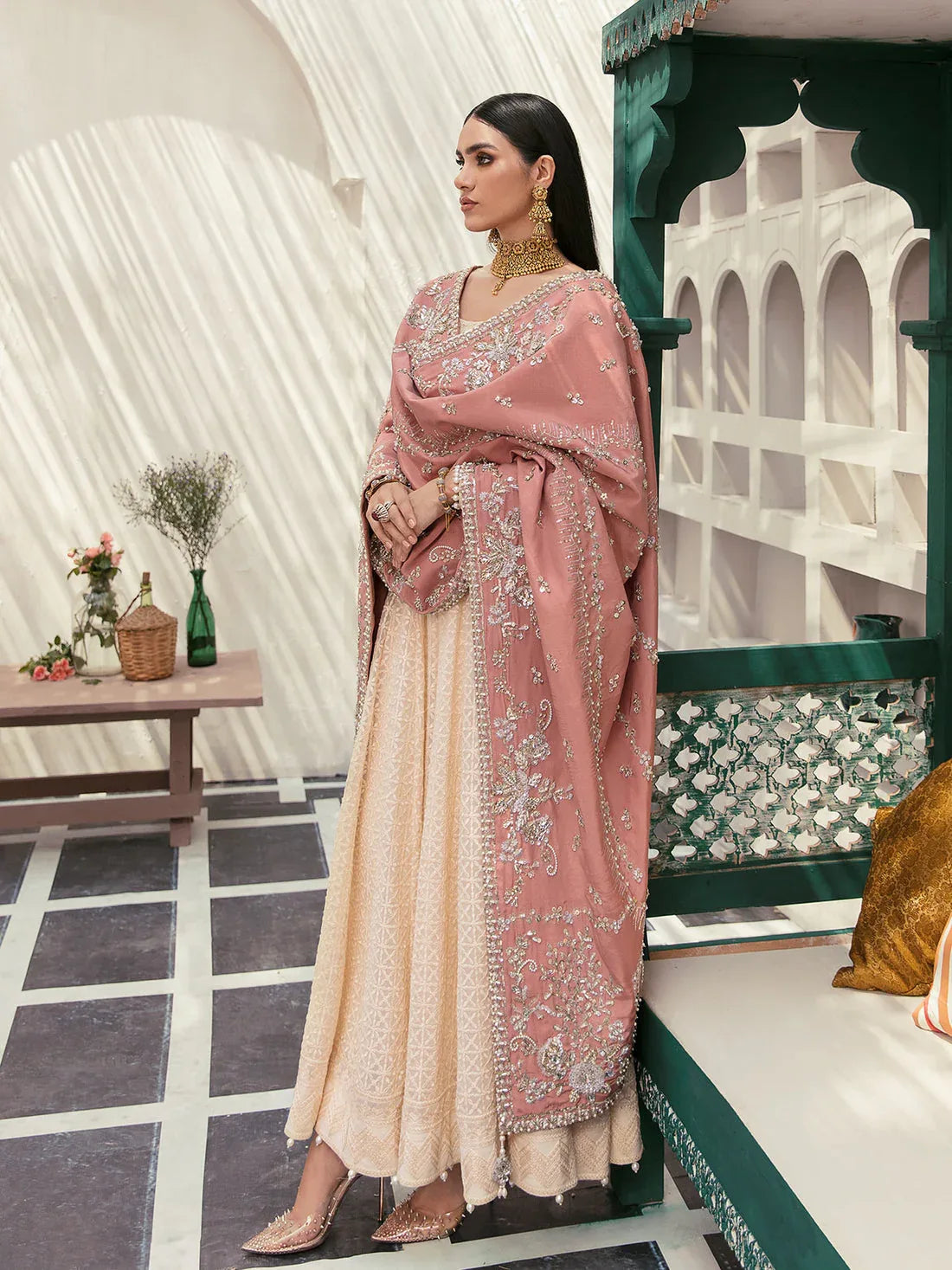 Gulaal | Wedding Formals | GL-WS-22V1-34 (PISHWAS AND CHOORIDAAR PYJAMA) - Aqsa Fabrics