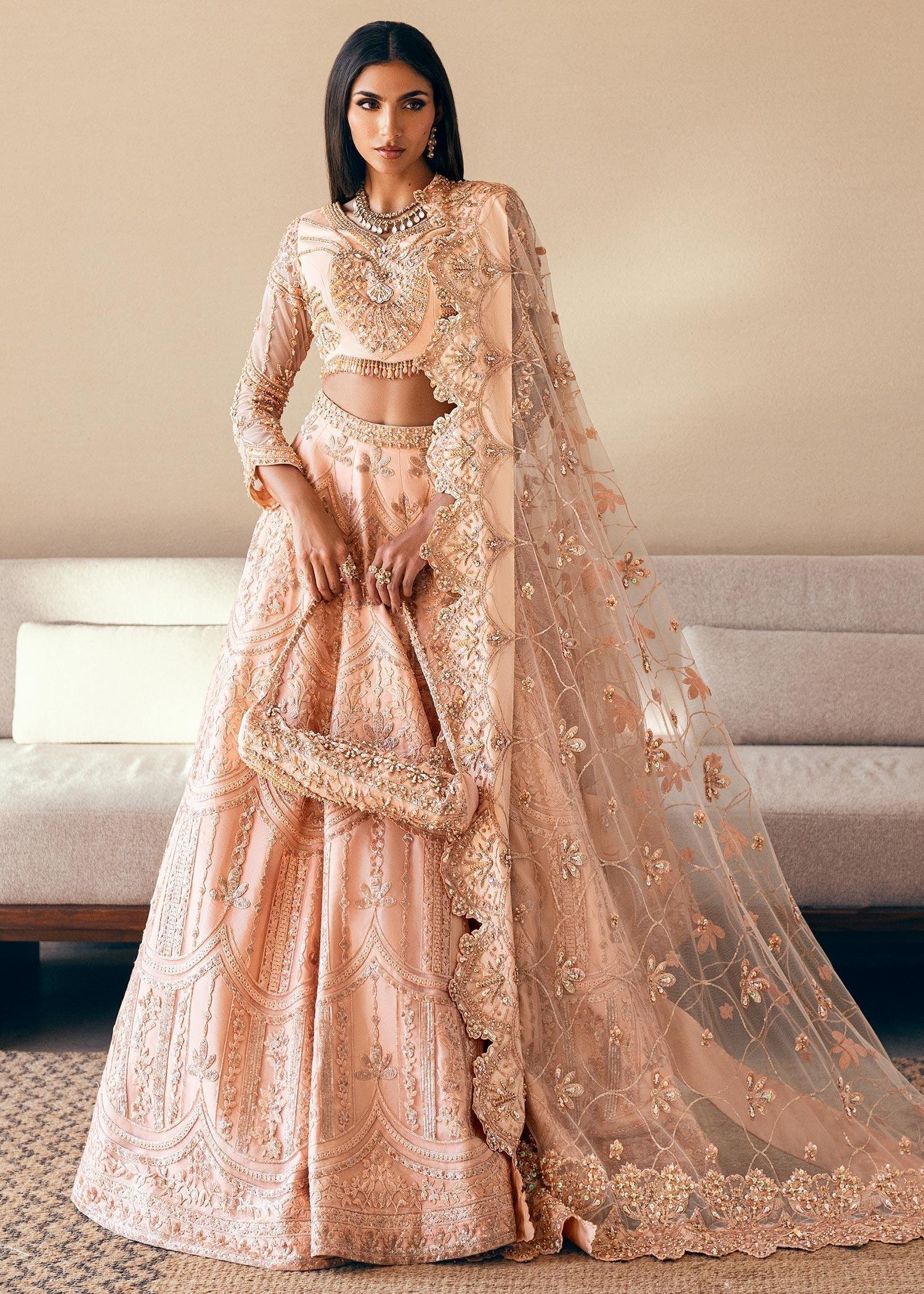 Waqas Shah | Amariage Luxury Formals | Coral Bliss - Aqsa Fabrics