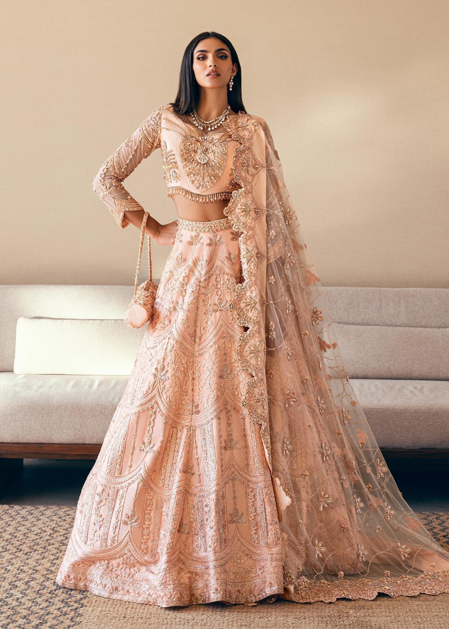 Waqas Shah | Amariage Luxury Formals | Coral Bliss - Aqsa Fabrics