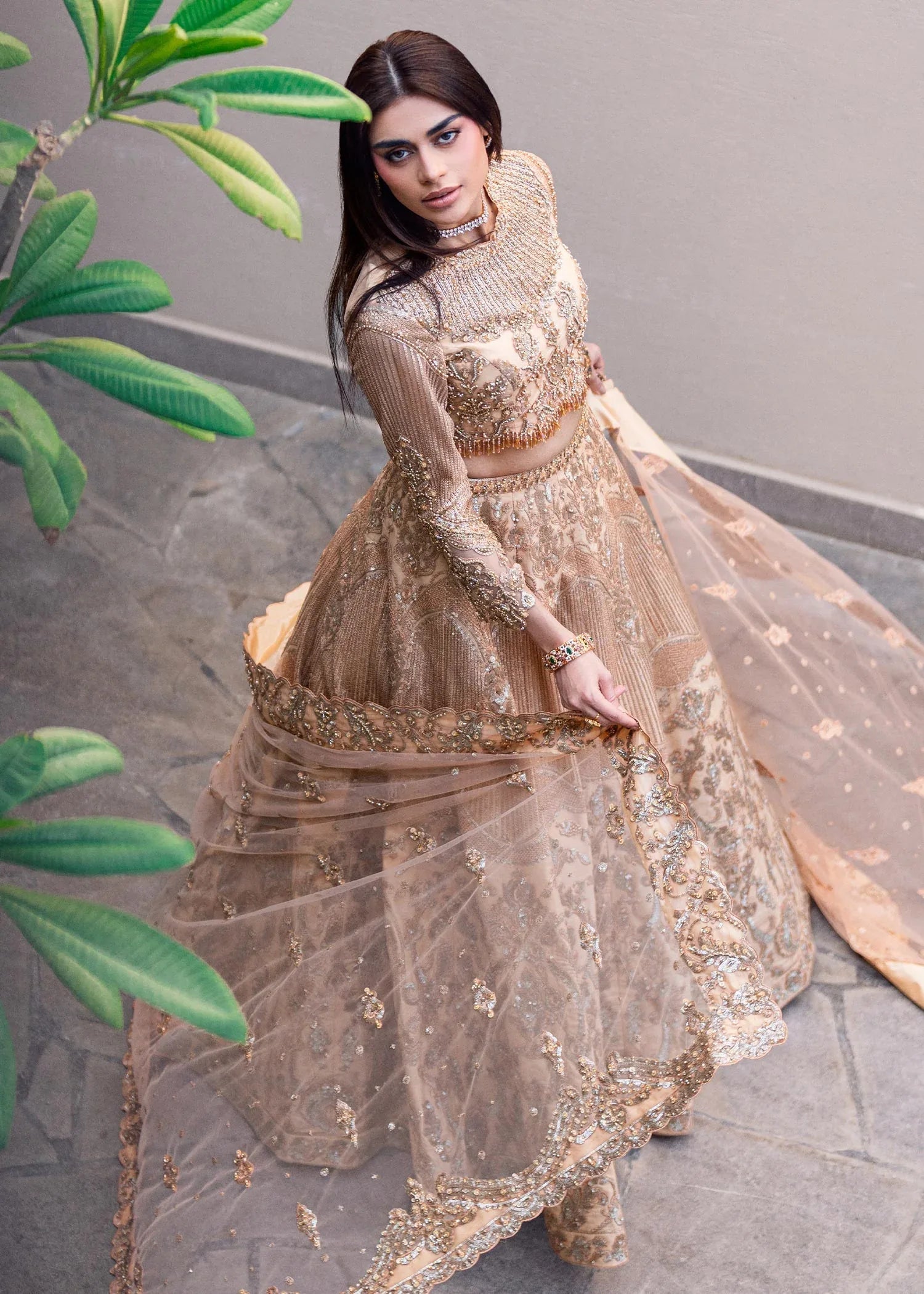Waqas Shah | Amariage Luxury Formals | Golden Patel - Aqsa Fabrics