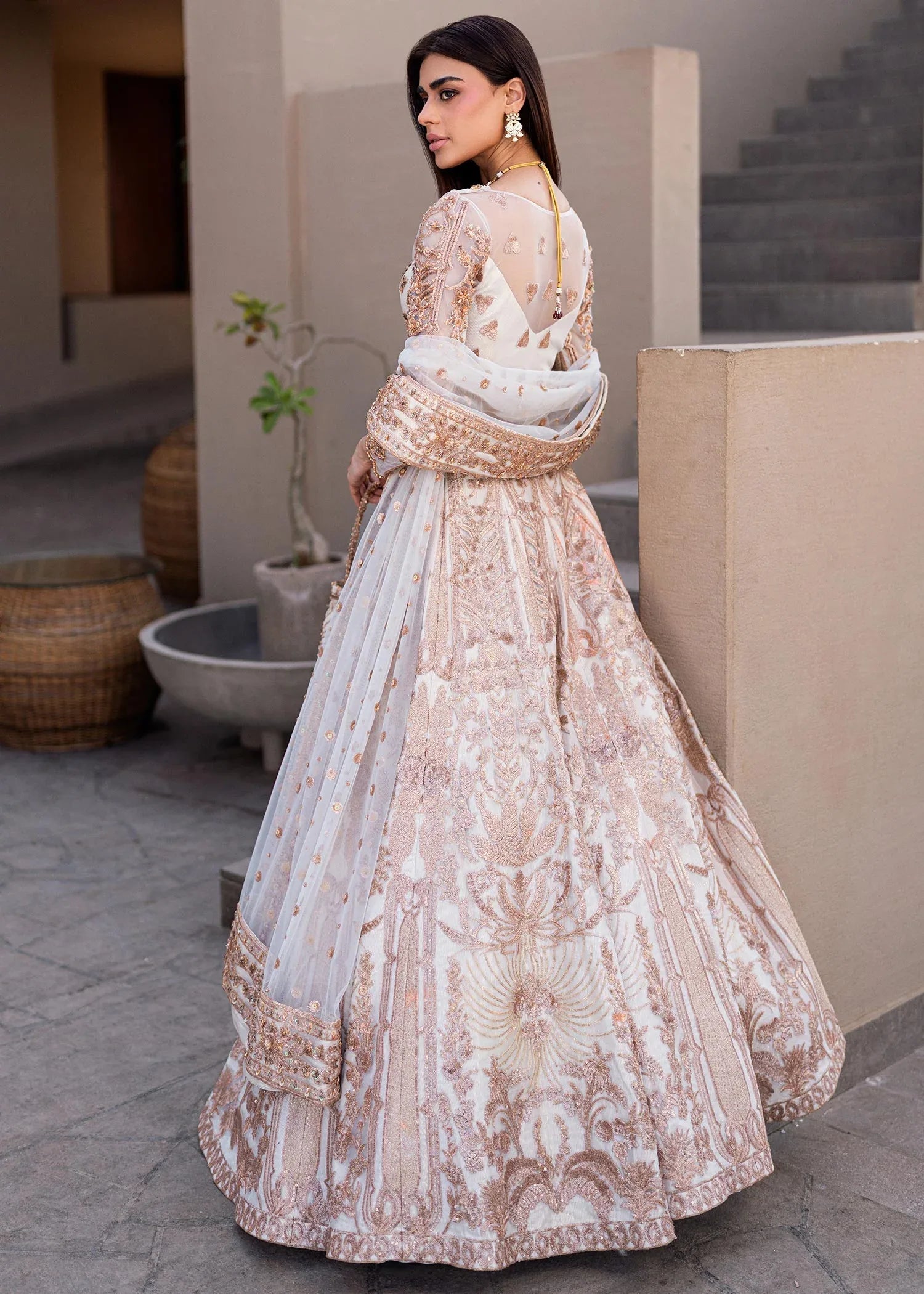 Waqas Shah | Amariage Luxury Formals | Mystic Rose - Aqsa Fabrics