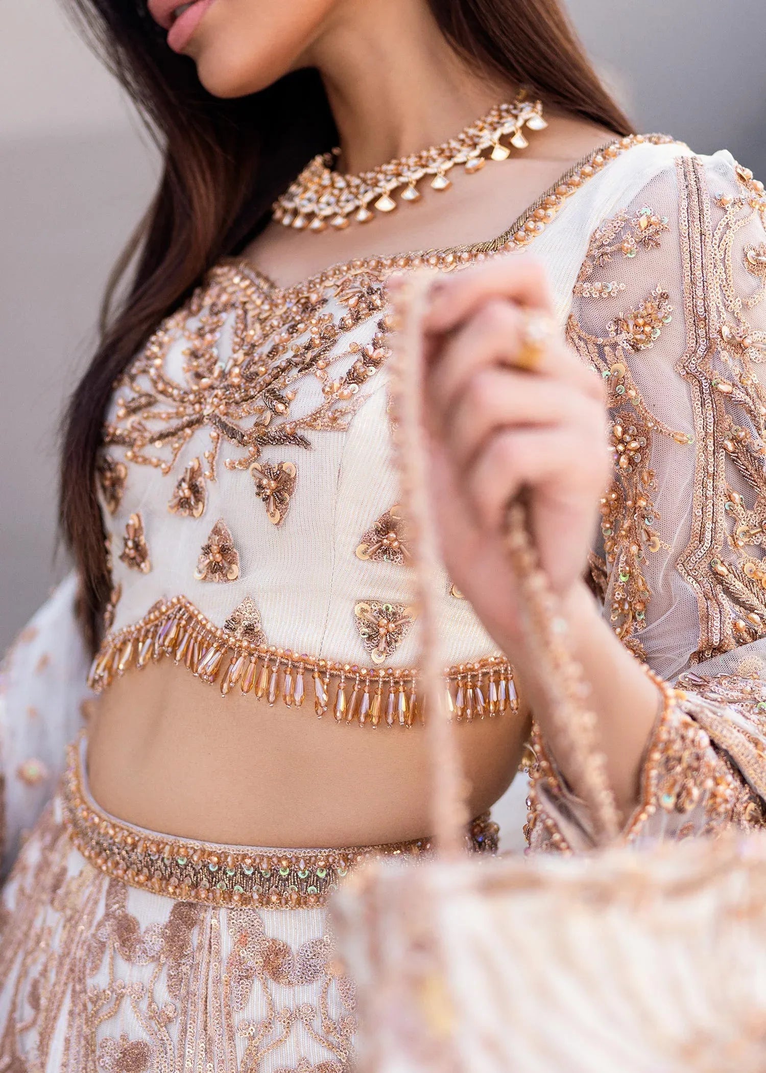 Waqas Shah | Amariage Luxury Formals | Mystic Rose - Aqsa Fabrics