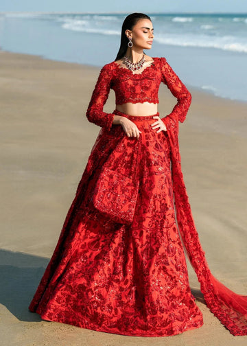 Waqas Shah | Amariage Luxury Formals | Ruby - Aqsa Fabrics