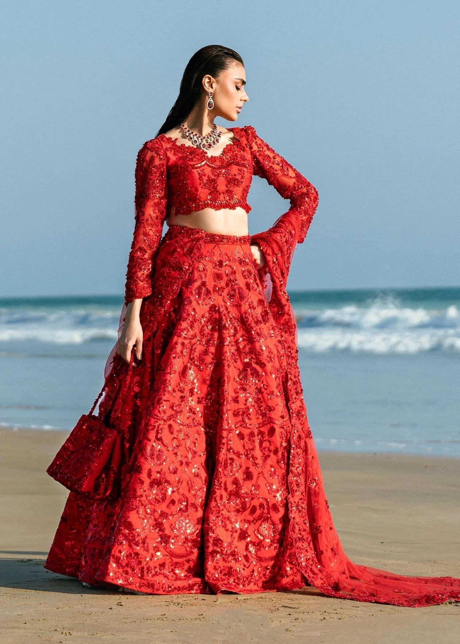 Waqas Shah | Amariage Luxury Formals | Ruby - Aqsa Fabrics