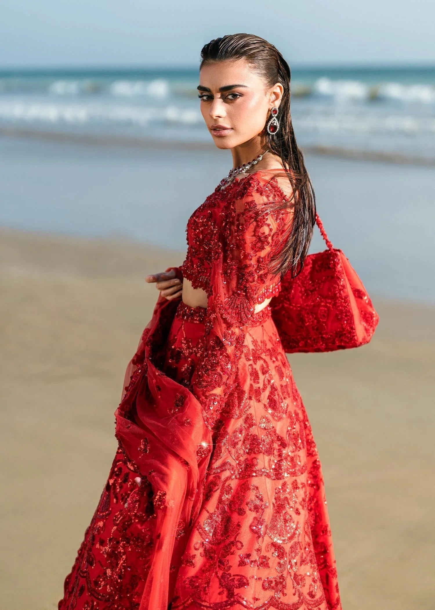 Waqas Shah | Amariage Luxury Formals | Ruby - Aqsa Fabrics