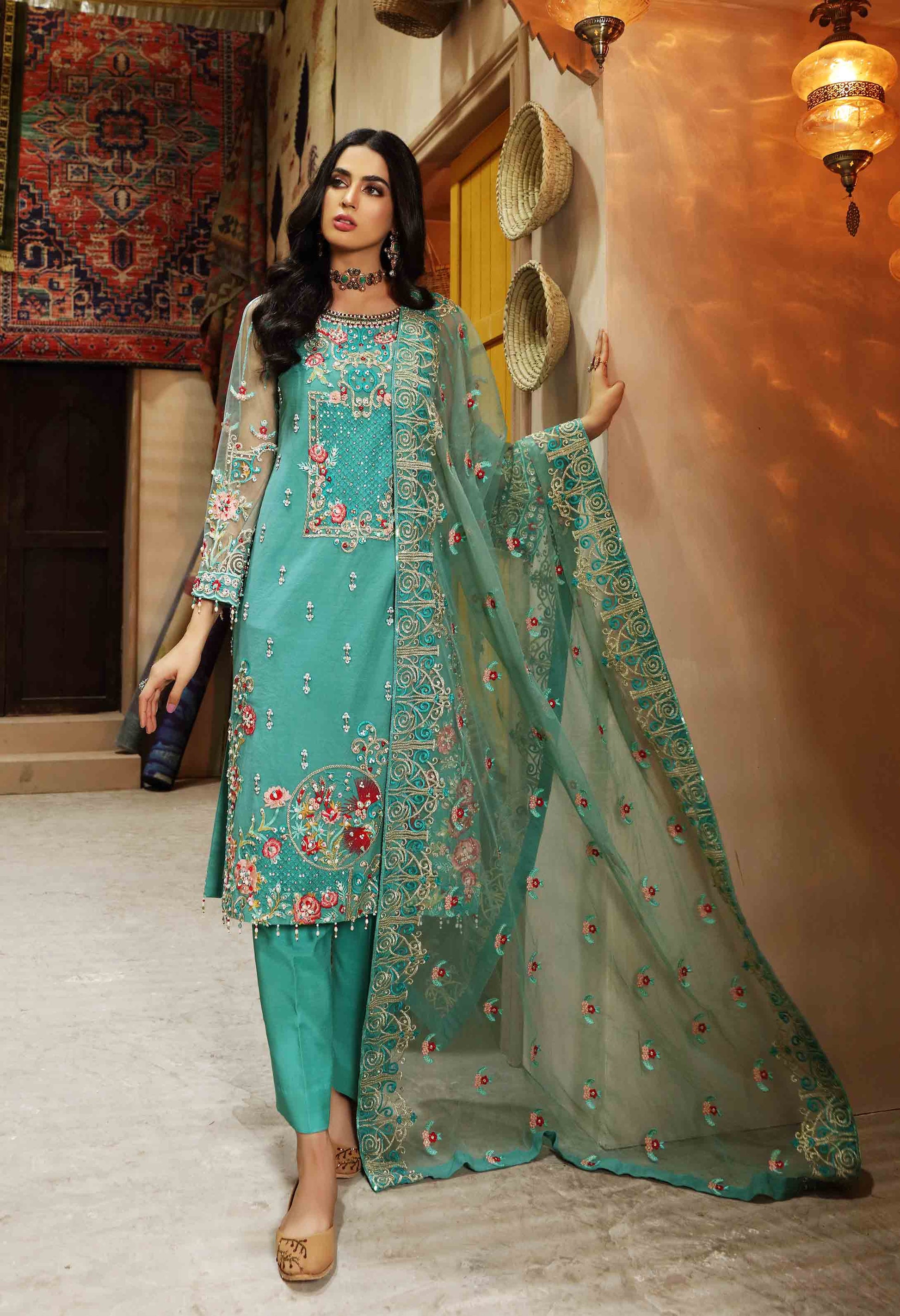 Waqas Shah | Ishq Naama | IVORY SAWN - Aqsa Fabrics