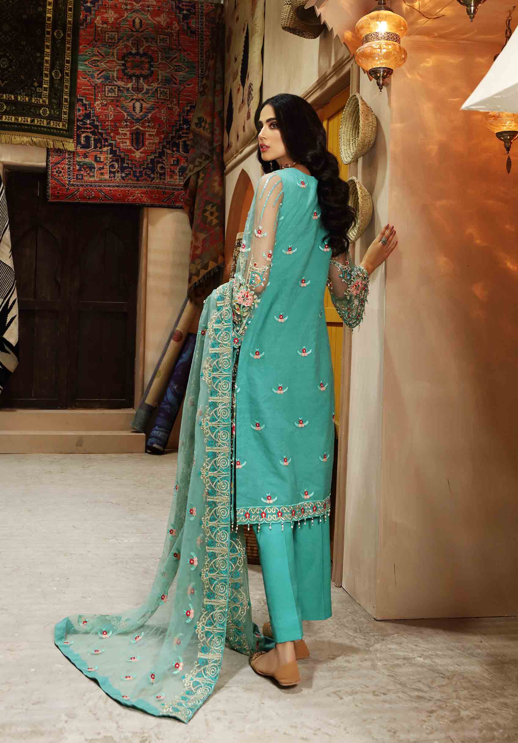 Waqas Shah | Ishq Naama | IVORY SAWN - Aqsa Fabrics