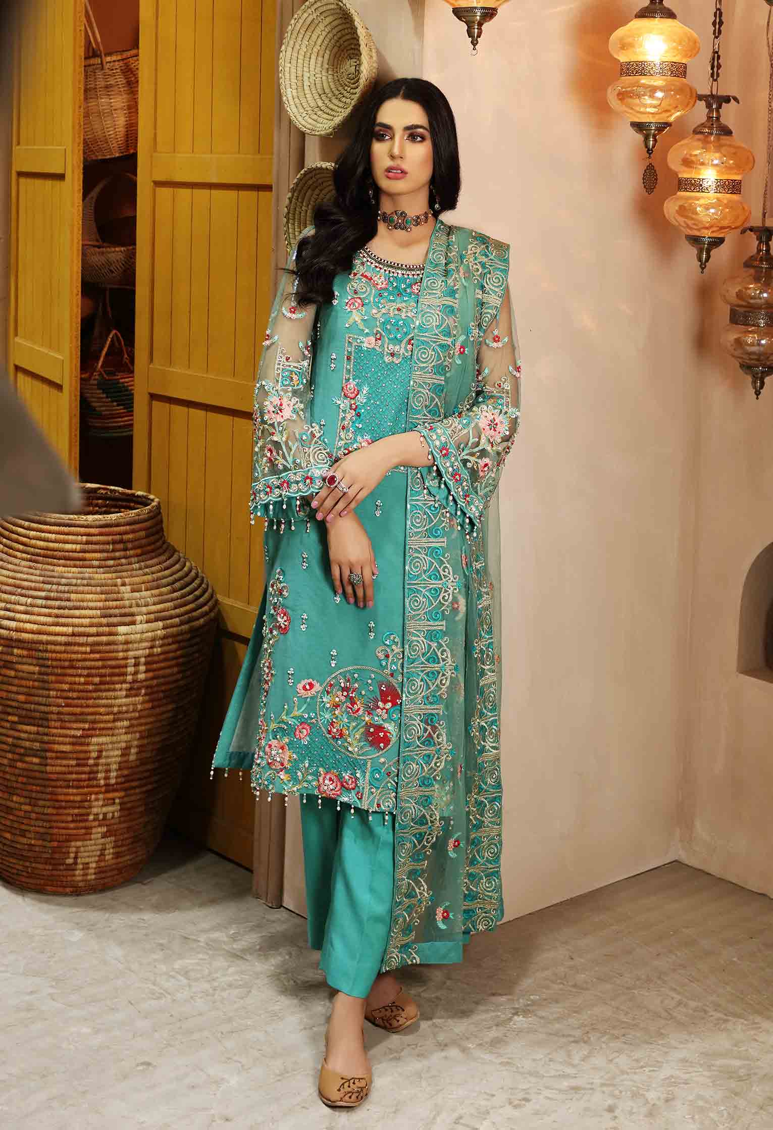 Waqas Shah | Ishq Naama | IVORY SAWN - Aqsa Fabrics
