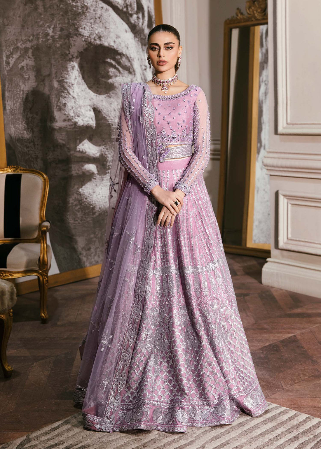 Waqas Shah | Malika - E - Elizabeth | ASTER - Aqsa Fabrics
