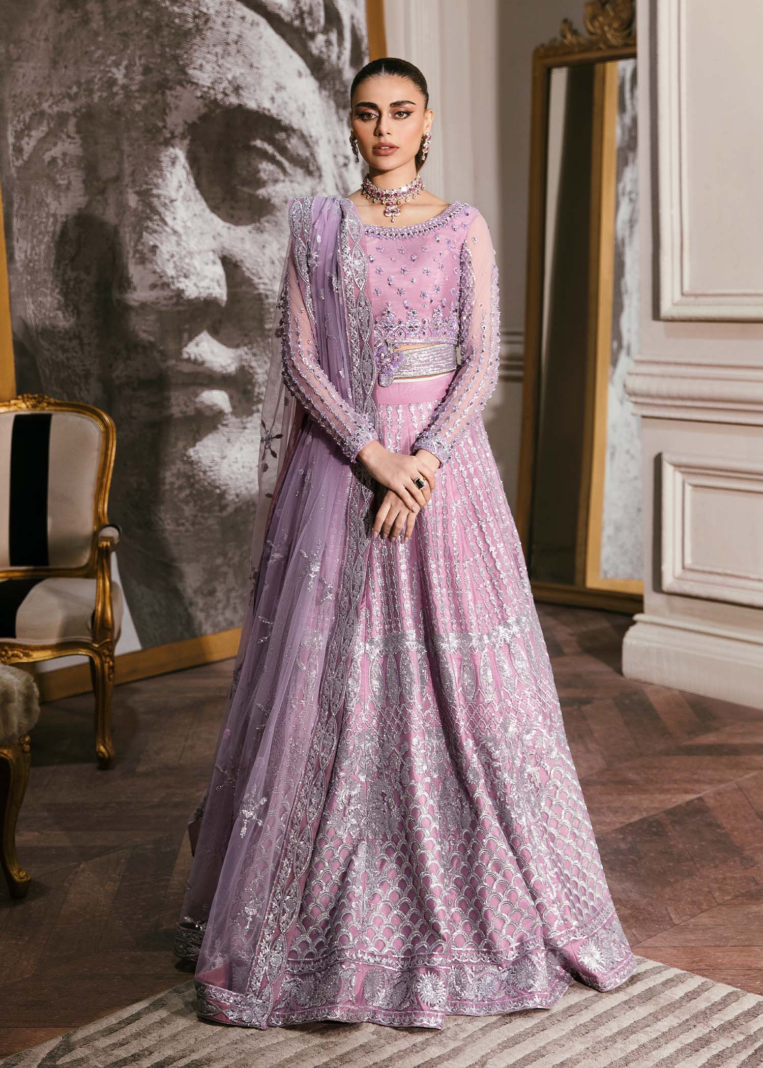 Waqas Shah | Malika - E - Elizabeth | ASTER - Aqsa Fabrics