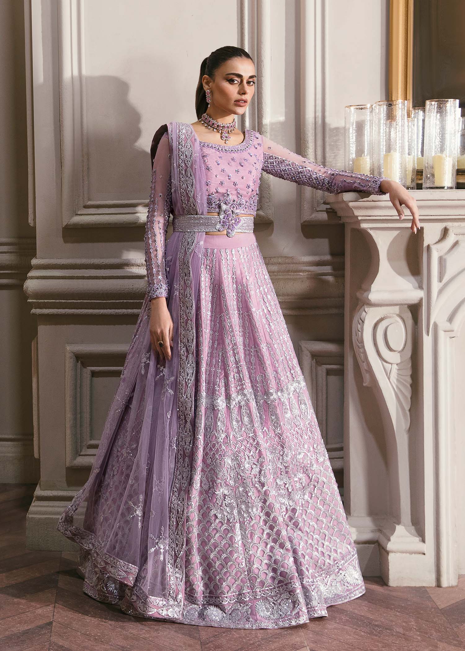 Waqas Shah | Malika - E - Elizabeth | ASTER - Aqsa Fabrics