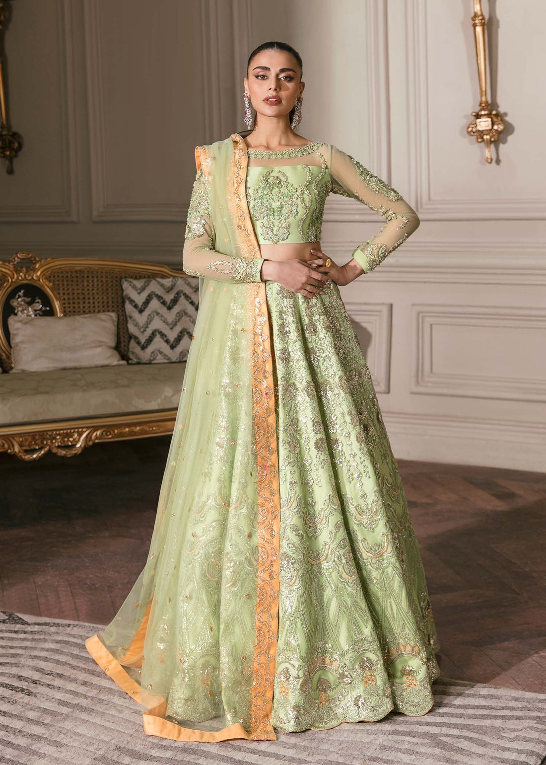 Waqas Shah | Malika - E - Elizabeth | DAISY - Aqsa Fabrics