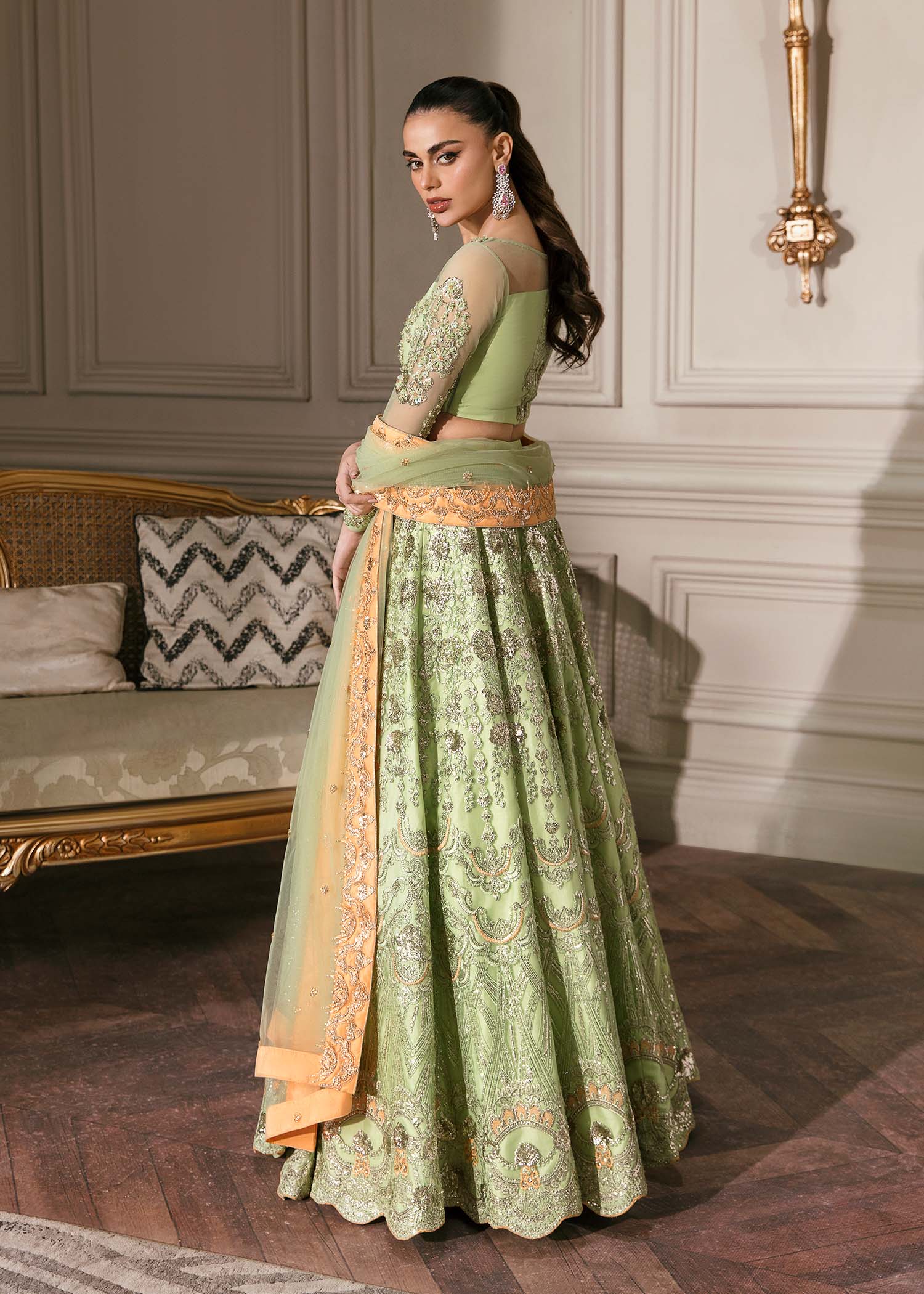 Waqas Shah | Malika - E - Elizabeth | DAISY - Aqsa Fabrics