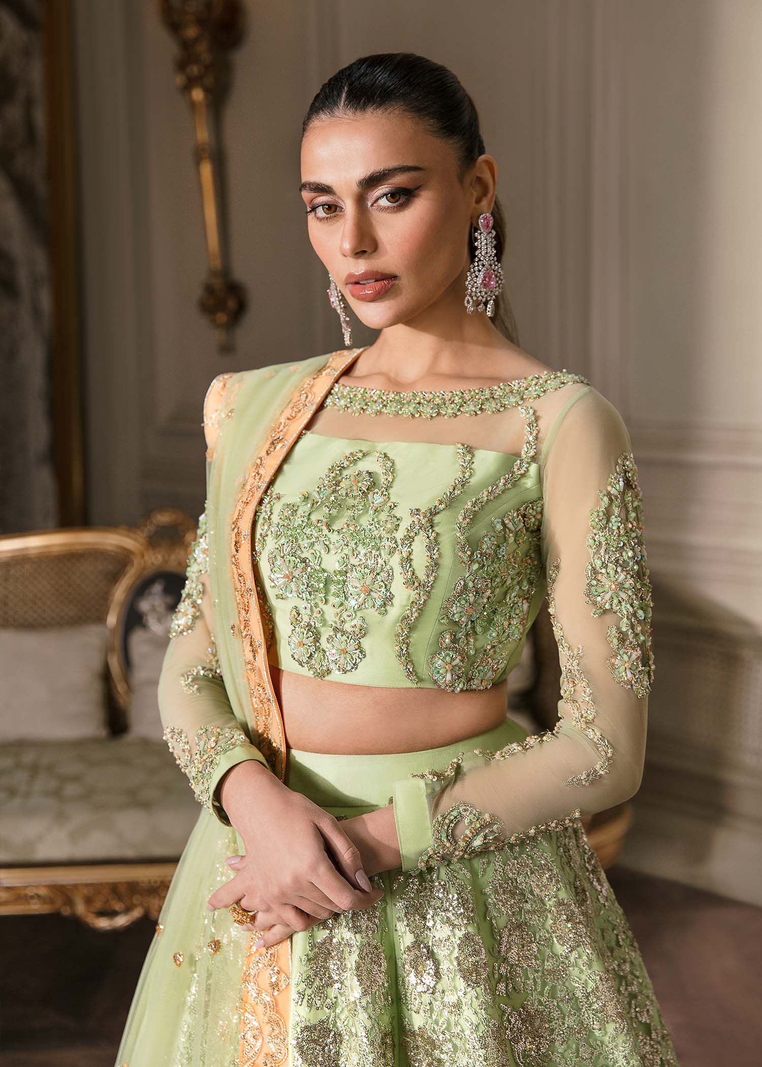 Waqas Shah | Malika - E - Elizabeth | DAISY - Aqsa Fabrics
