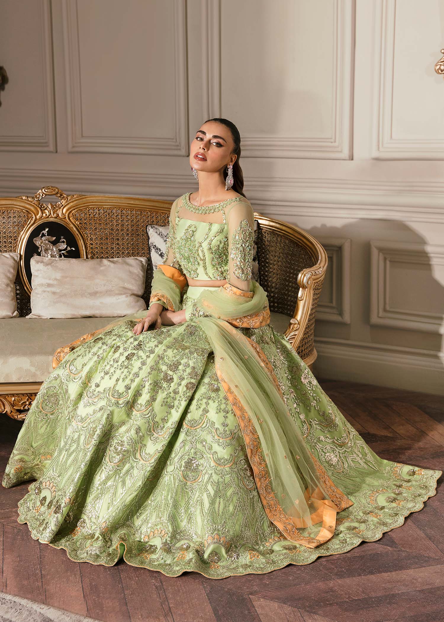 Waqas Shah | Malika - E - Elizabeth | DAISY - Aqsa Fabrics