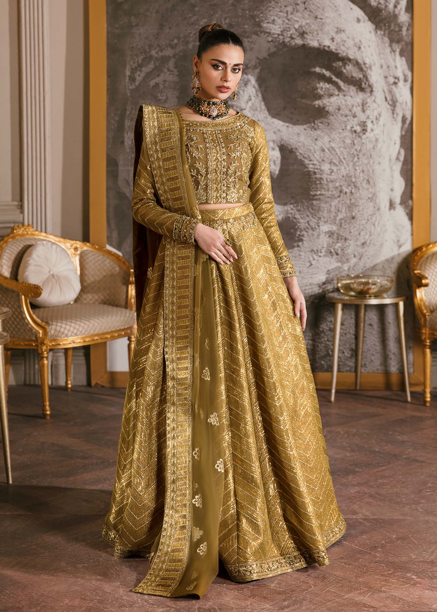 Waqas Shah | Malika - E - Elizabeth | ORCHID - Aqsa Fabrics