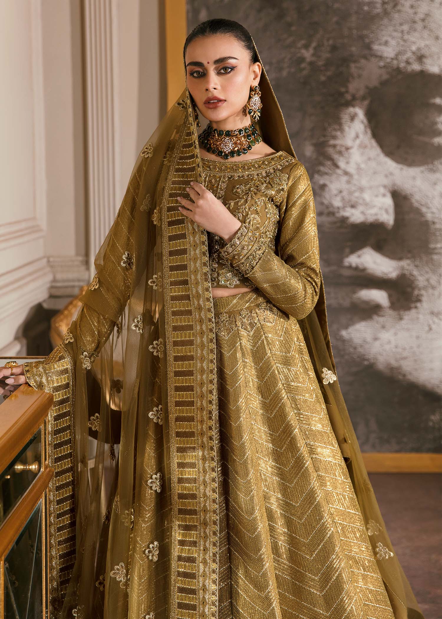 Waqas Shah | Malika - E - Elizabeth | ORCHID - Aqsa Fabrics