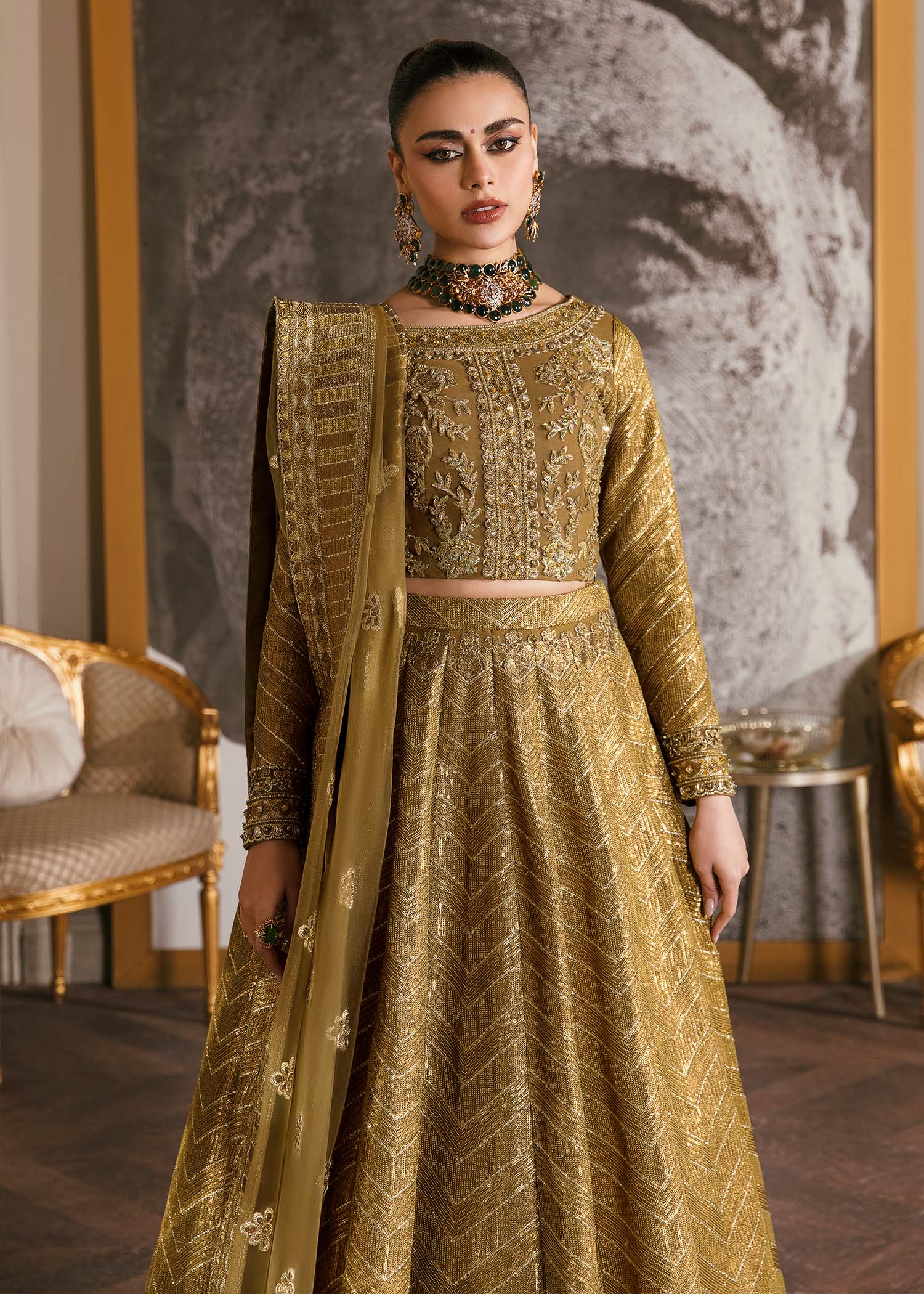 Waqas Shah | Malika - E - Elizabeth | ORCHID - Aqsa Fabrics