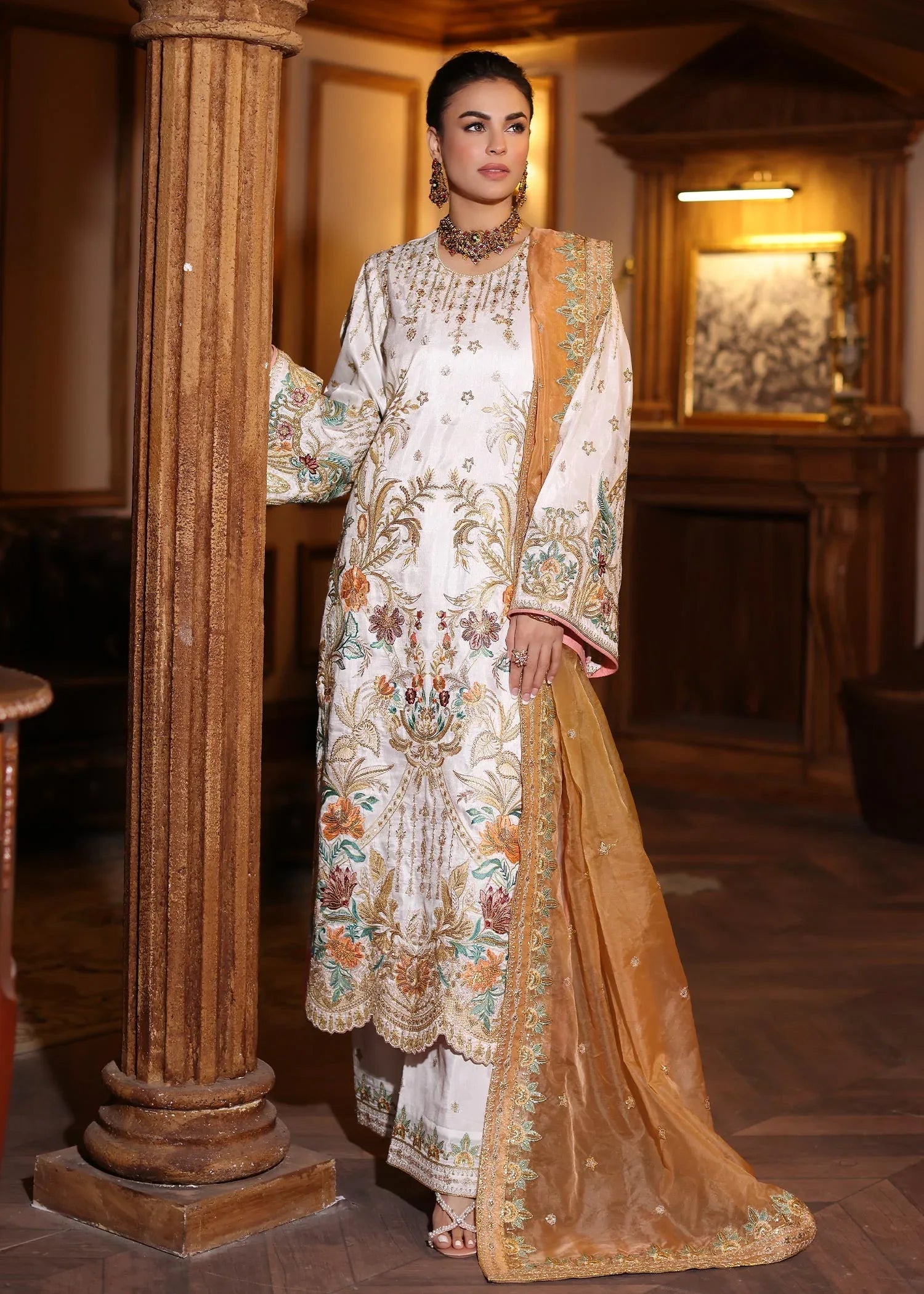 Waqas Shah | Meh-E-Nur | AMELIA - Aqsa Fabrics