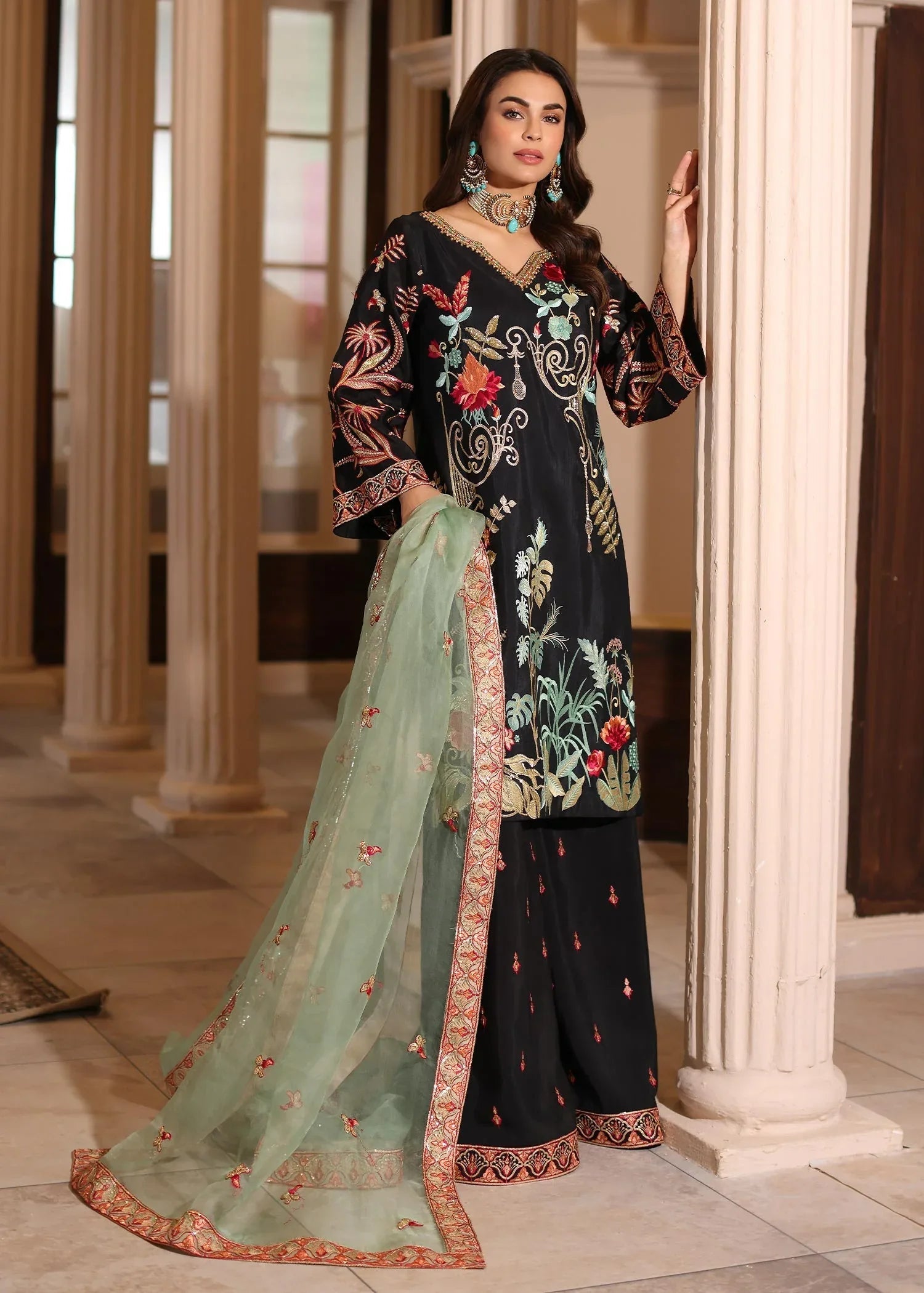 Waqas Shah | Meh-E-Nur | EMBER - Aqsa Fabrics